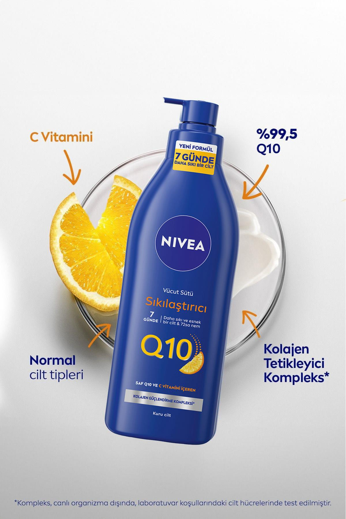 NiveaNivea Sıkılaştırıcı Vücut Sütü Q10 400 mlNivea Q10 Energy Sıkılaştırıcı Vücut Sütü 400 ml Fiyatı ve Özellikleri | Mutlufiyatlar