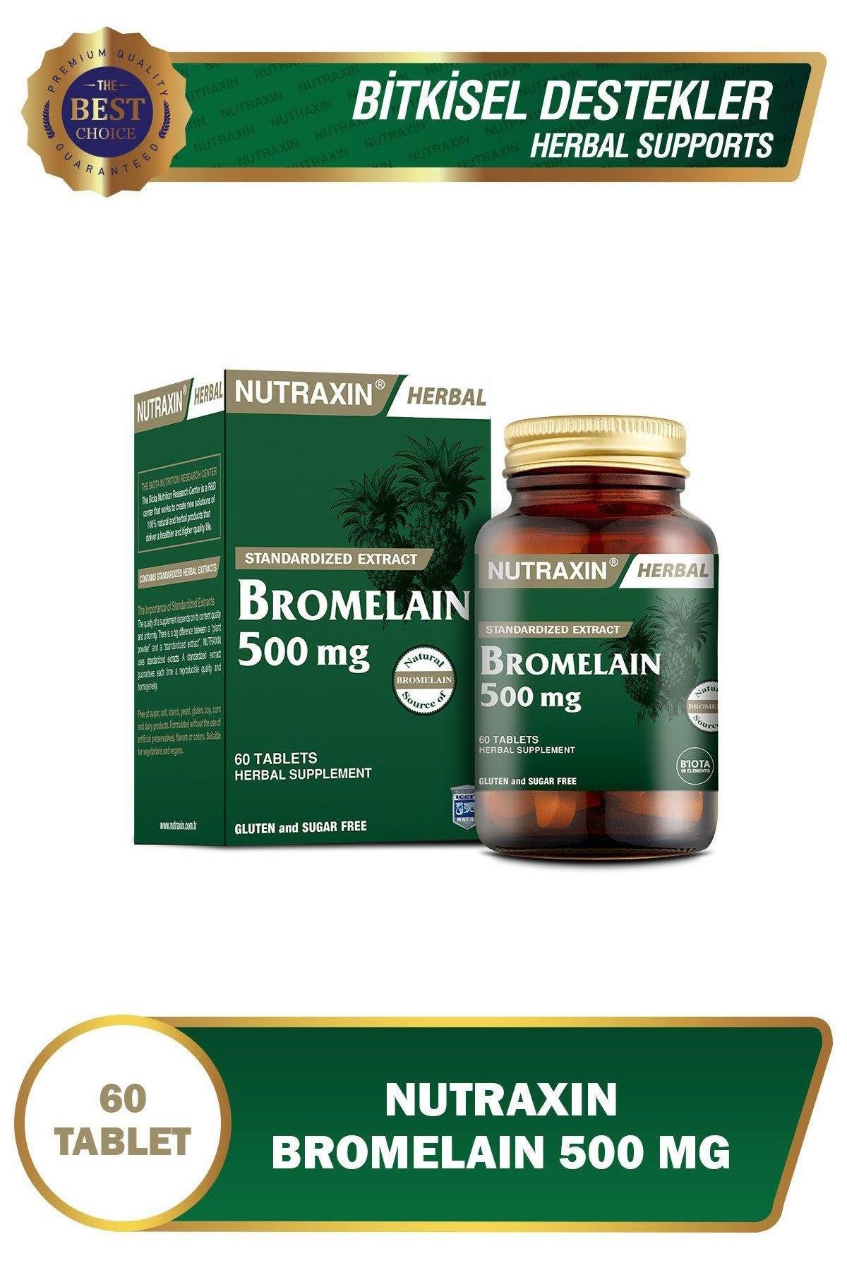 NutraxinNutraxin Bromelain 500 mg 60 KapsülNutraxin Bromelain 60 Kapsül Fiyatı ve Özellikleri | Mutlufiyatlar