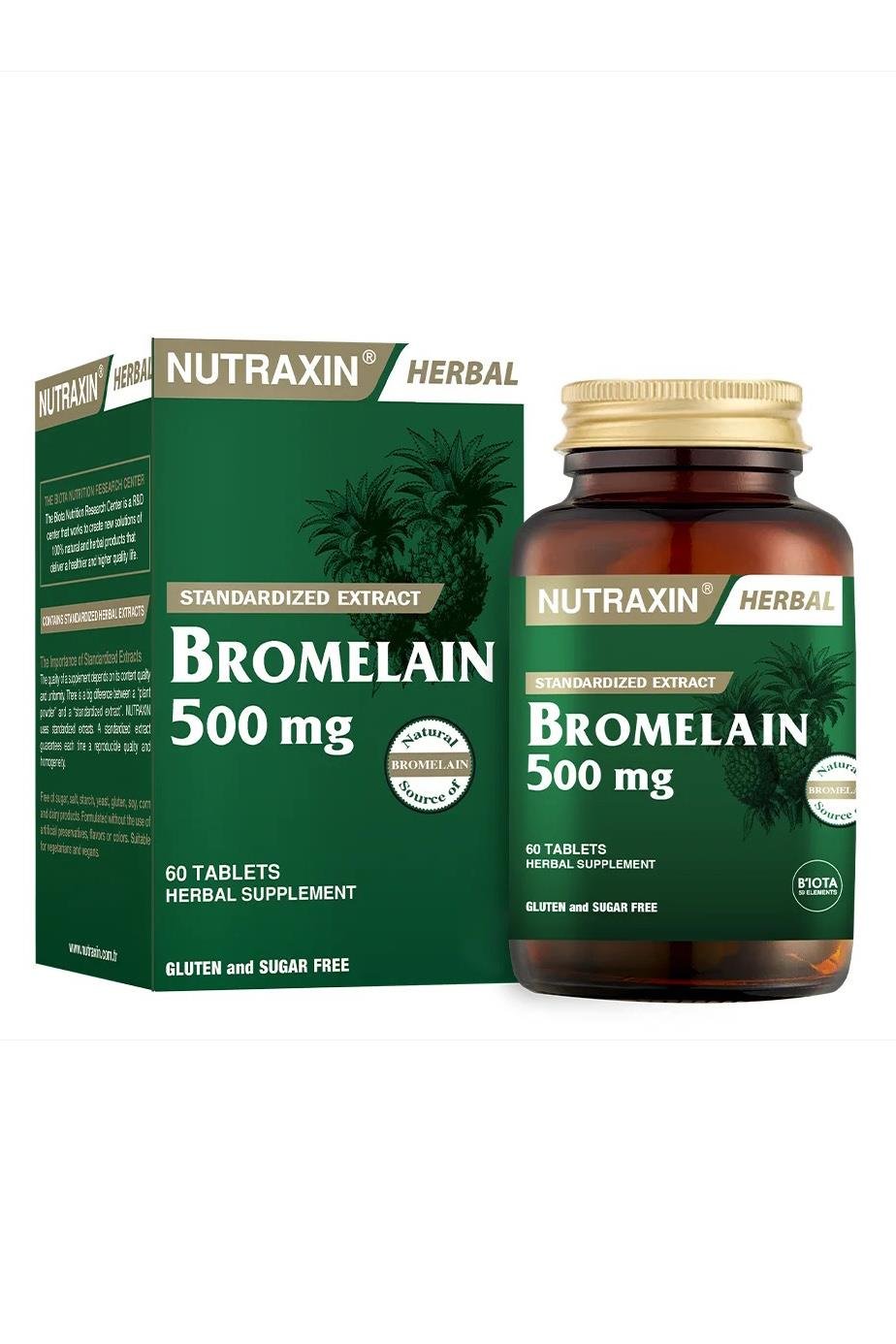 NutraxinNutraxin Bromelain 500 mg 60 KapsülNutraxin Bromelain 60 Kapsül Fiyatı ve Özellikleri | Mutlufiyatlar