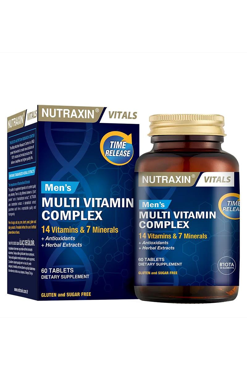 NutraxinNutraxin Mens Multi Vitamin Complex 60 TabletNutraxin Mens Multi Vitamin Complex 60 Tablet Fiyatı ve Özellikleri | Mutlufiyatlar