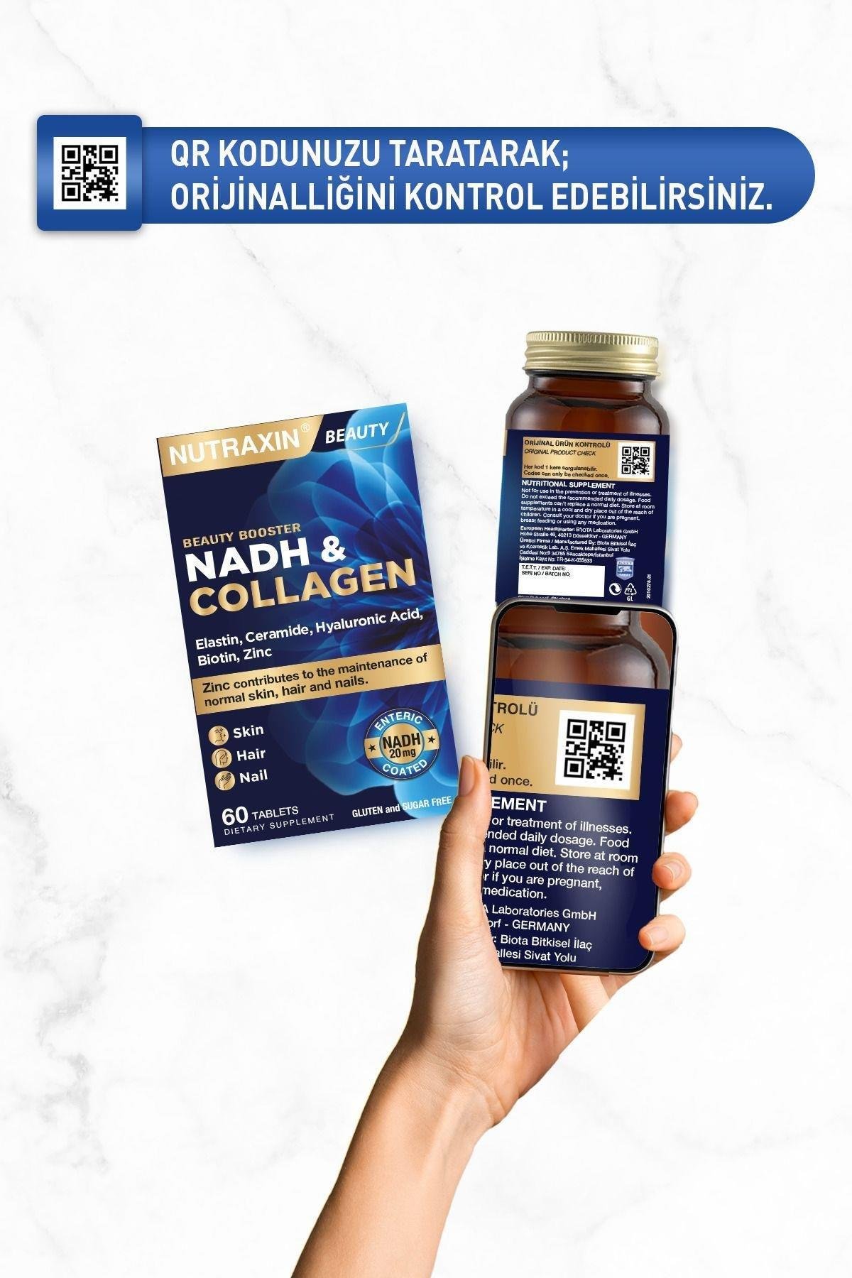 NutraxinNutraxin Nadh Collagen Collagen Takviye Edici Gıda 60 TabletNutraxin NADH   Collagen 60 Tablet Fiyatı ve Özellikleri | Mutlufiyatlar