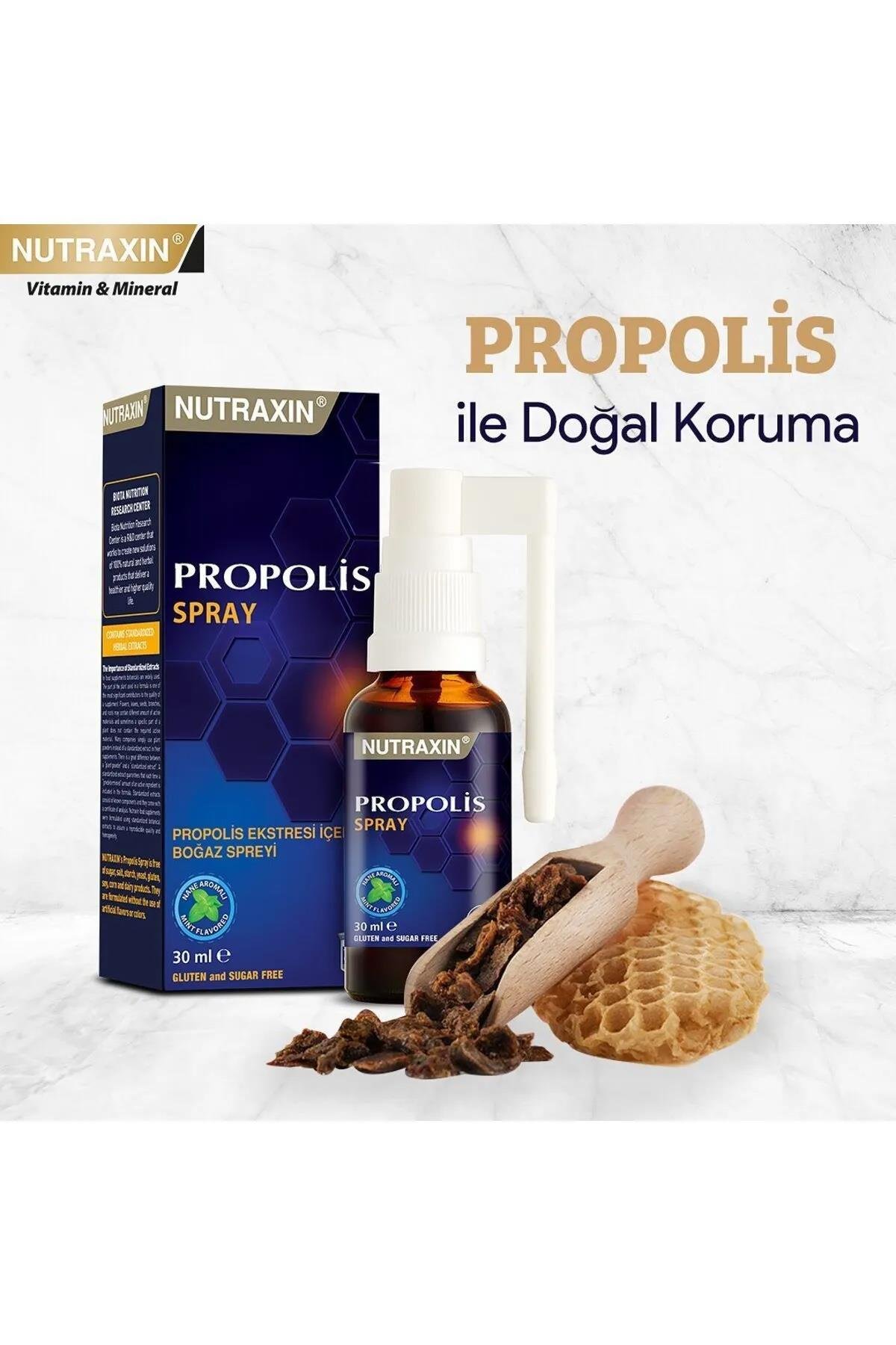 NutraxinNutraxin Propolis Boğaz Spreyi 30 ml 4'lüNutraxin Propolis Boğaz Spreyi 30 ml Fiyatı ve Özellikleri | Mutlufiyatlar