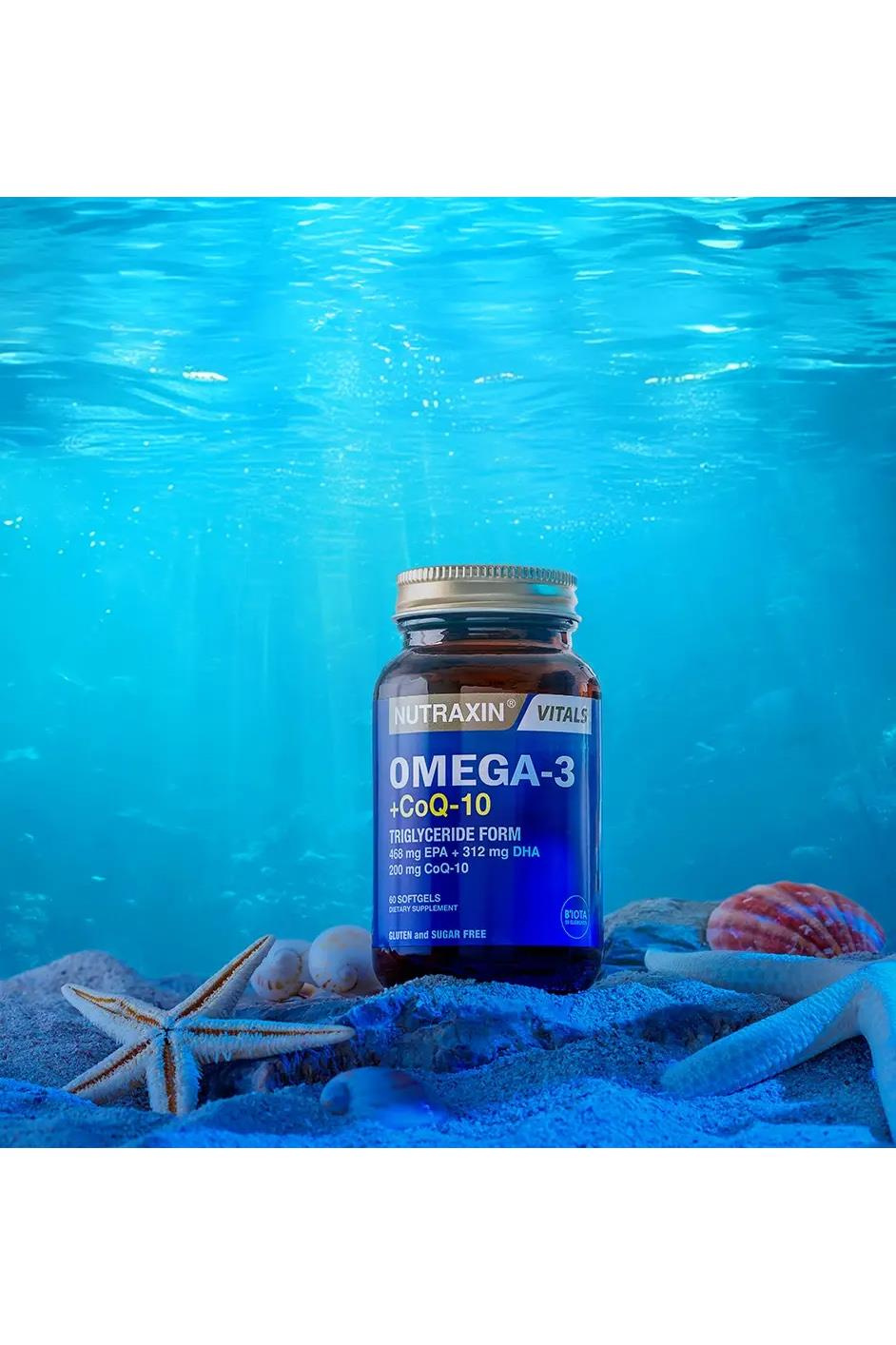 NutraxinNutraxin Vitals Omega-3 + CoQ-10 60 SoftgelNutraxin Vitals Omega-3 + Co-Q10 60 Softgel Fiyatı ve Özellikleri | Mutlufiyatlar