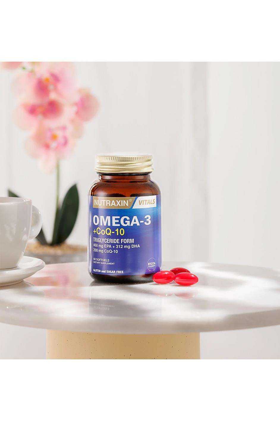 NutraxinNutraxin Vitals Omega-3 + CoQ-10 60 SoftgelNutraxin Vitals Omega-3 + Co-Q10 60 Softgel Fiyatı ve Özellikleri | Mutlufiyatlar