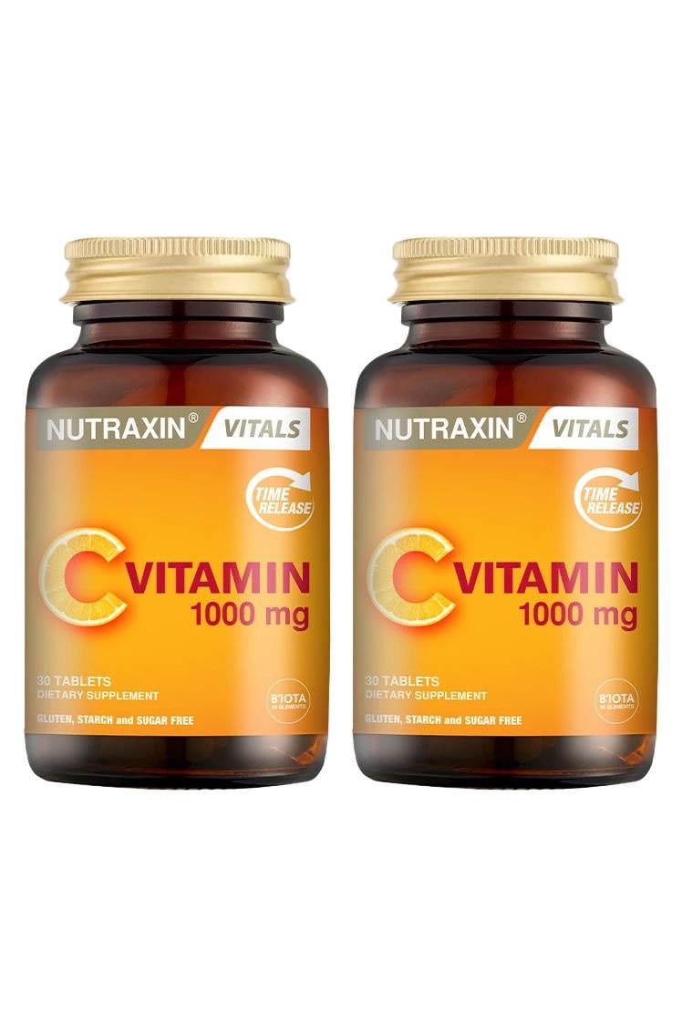 NutraxinNutraxin Vitamin C 1000 mg Takviye Edici Gıda 30 Tablet 2'liNutraxin Vitamin C 1000 mg 30 Tablet Fiyatı ve Özellikleri | Mutlufiyatlar