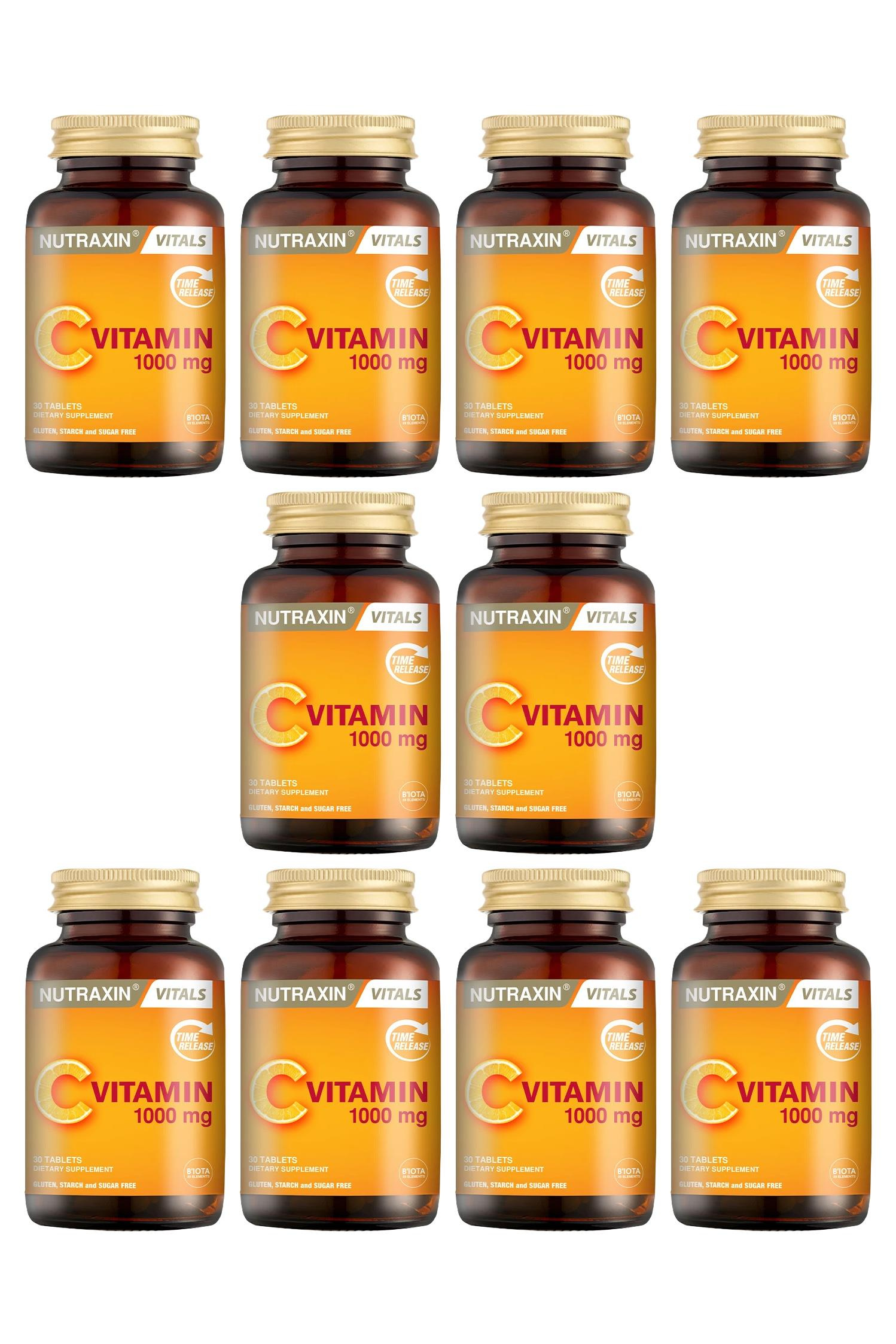 NutraxinNutraxin Vitamin C 1000 mg Takviye Edici Gıda 30 Tablet 10'luNutraxin Vitamin C 1000 mg 30 Tablet Fiyatı ve Özellikleri | Mutlufiyatlar
