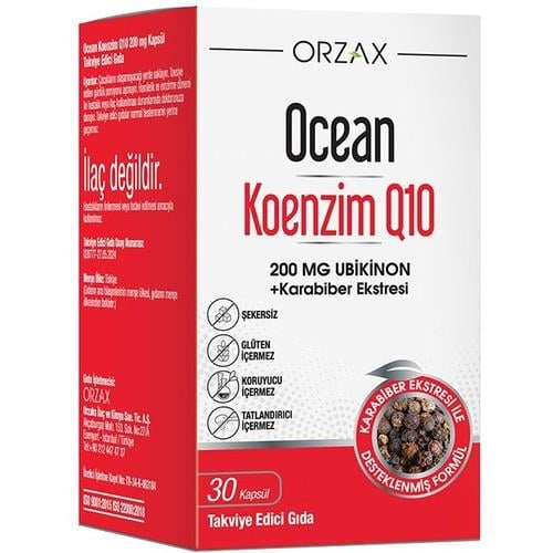 OceanOcean Koenzim Q10 200 mg 30 KapsülBrewer's Yeast With B12 250 Tablet - En Uygun Fiyat | Mutlu Fiyatlar