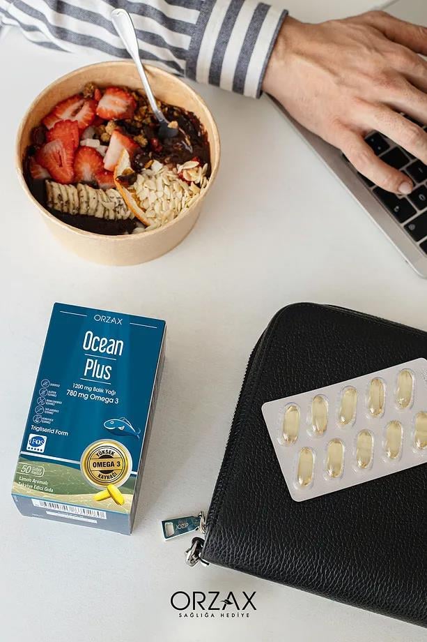 OceanOcean Plus Balık Yağı 1200 mg 50 KapsülOcean Plus Omega 3 1200 mg | Kalp ve Beyin Desteği