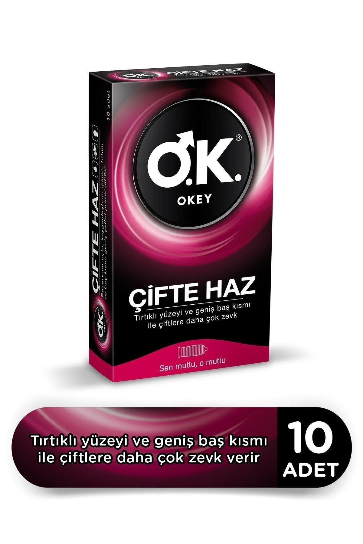 OkeyOkey Çifte Haz Prezervatif 10 Adet 4'lüOkey Çifte Haz Prezervatif 10lu Fiyatı ve Özellikleri | Mutlufiyatlar