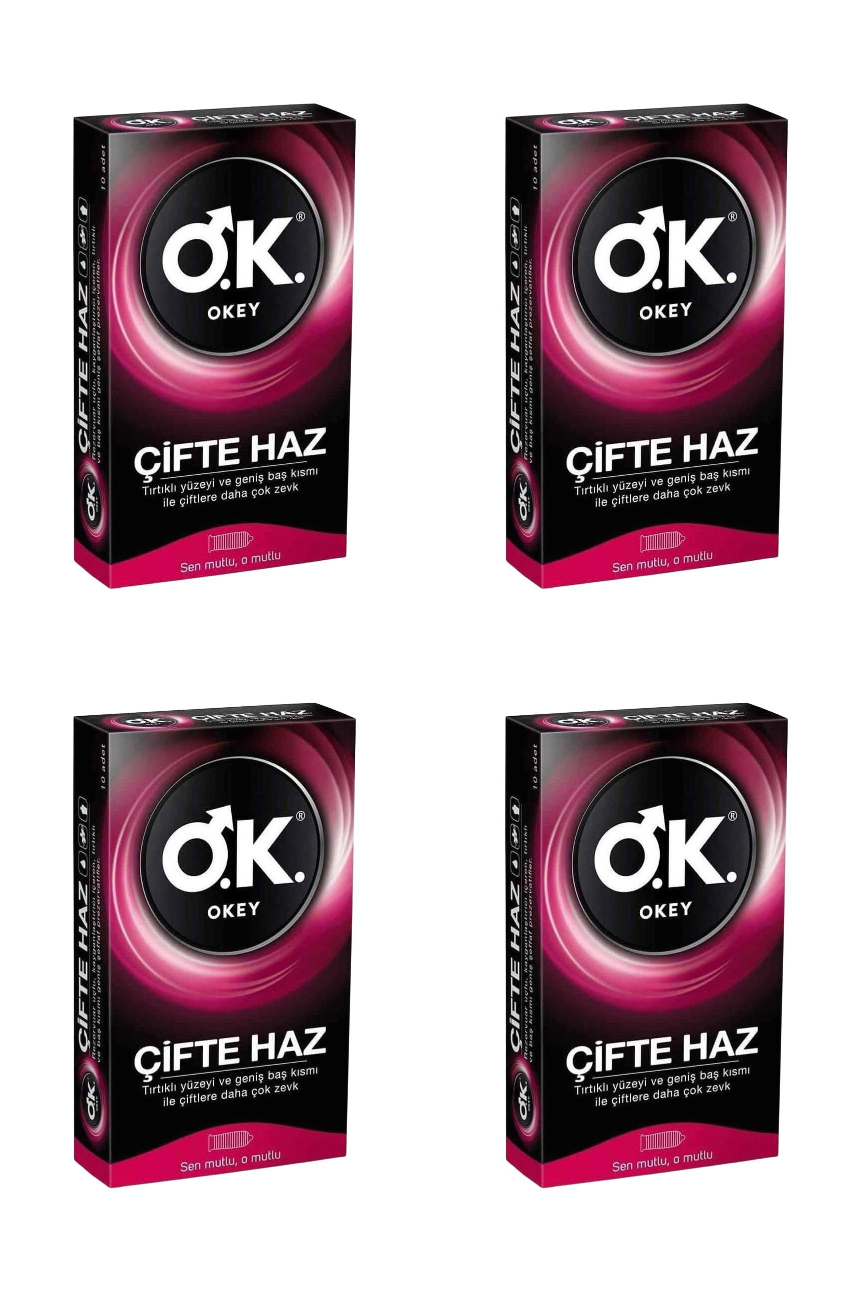 OkeyOkey Çifte Haz Prezervatif 10 Adet 4'lüOkey Çifte Haz Prezervatif 10lu Fiyatı ve Özellikleri | Mutlufiyatlar