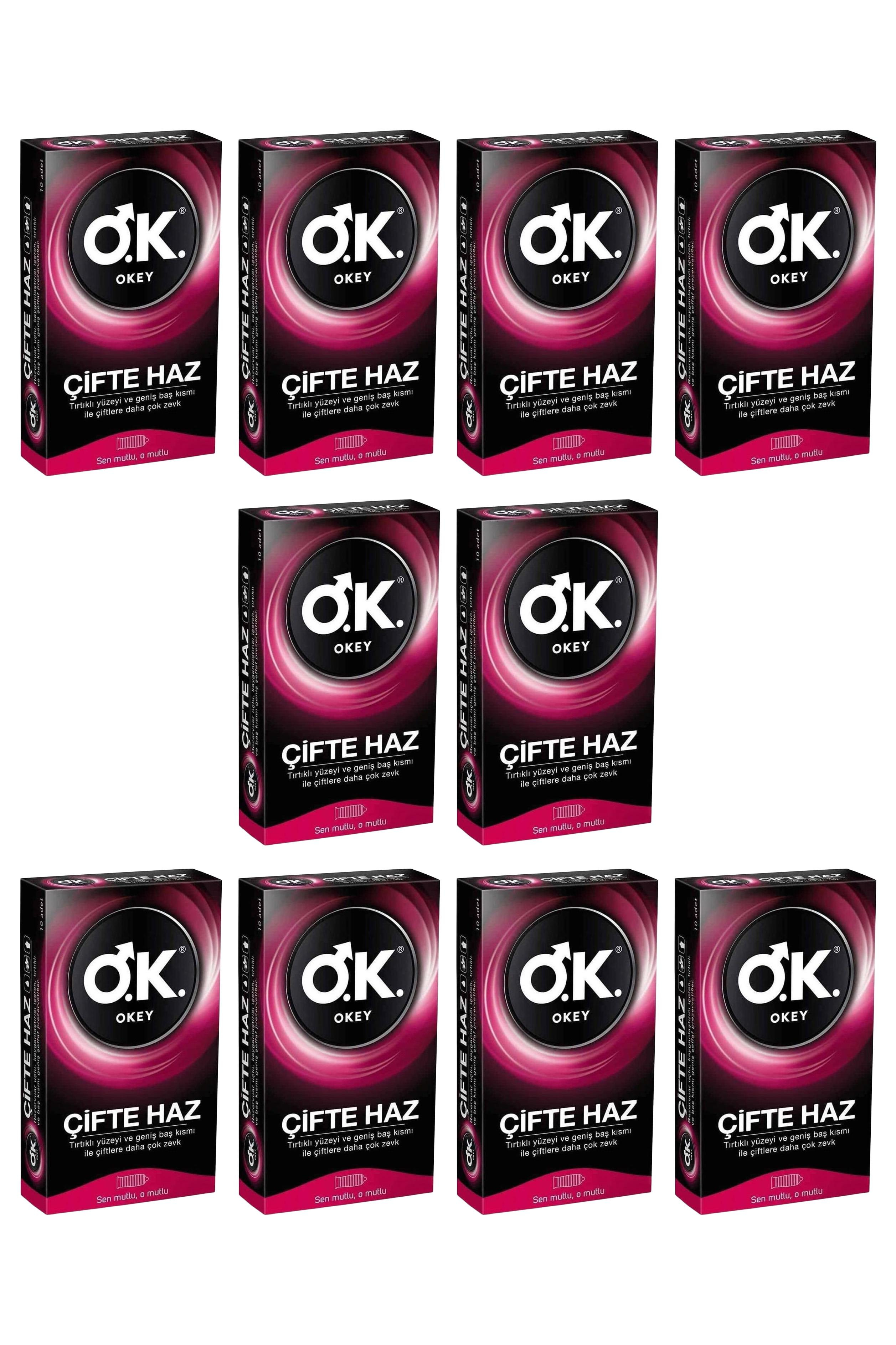 OkeyOkey Çifte Haz Prezervatif 10 Adet 10'luOkey Çifte Haz Prezervatif 10lu Fiyatı ve Özellikleri | Mutlufiyatlar