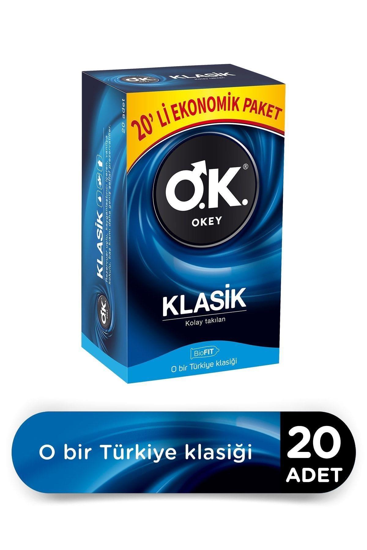 OkeyOkey Klasik Prezervatif Ekonomik Paket 20 Adet 2'liOkey Klasik Prezervatif Ekonomik 20li Fiyatı ve Özellikleri | Mutlufiyatlar