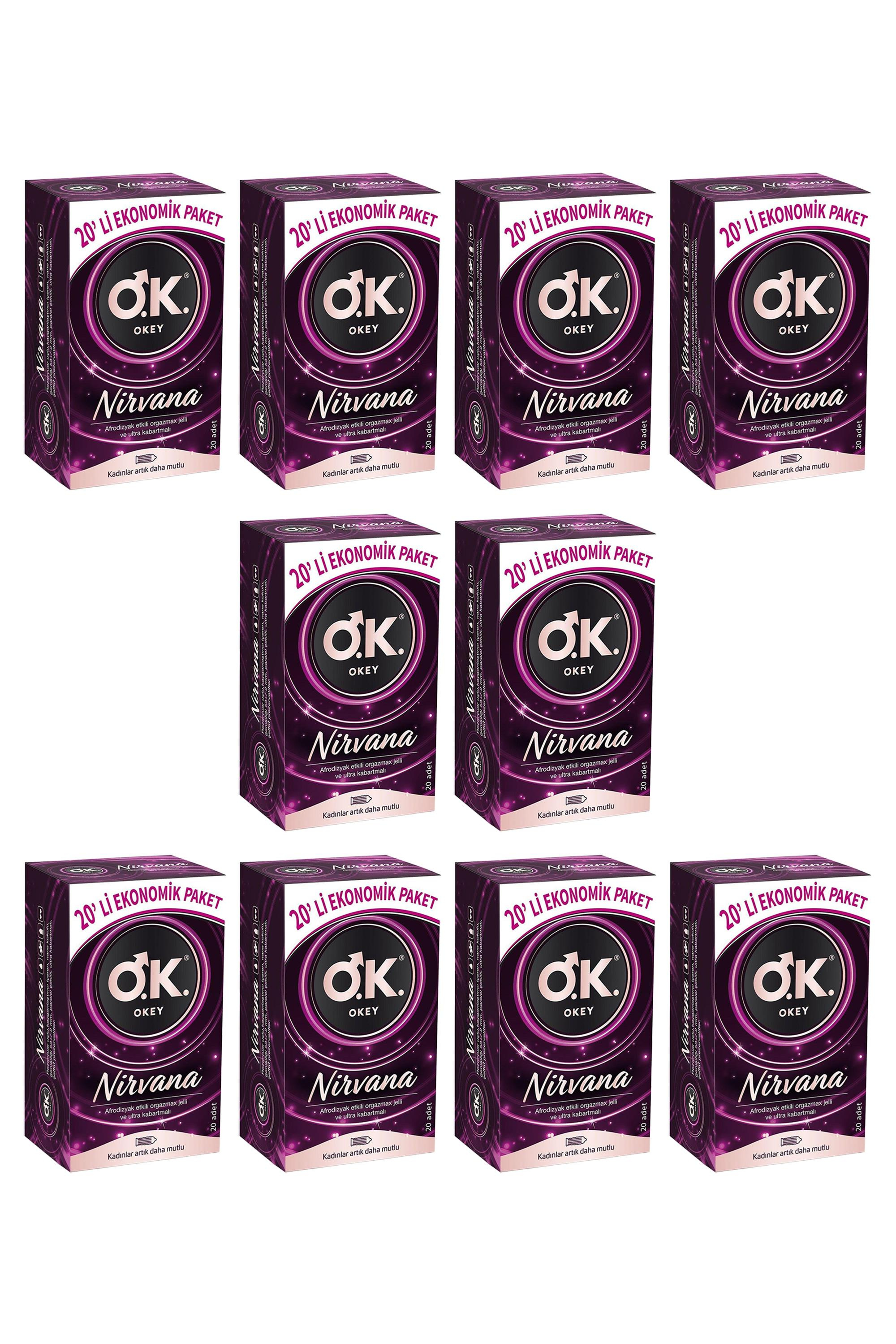 OkeyOkey Nirvana Prezervatif Ekonomik Paket 20 Adet 10'luOkey Prezervatif Nirvana 20li Fiyatı ve Özellikleri | Mutlufiyatlar