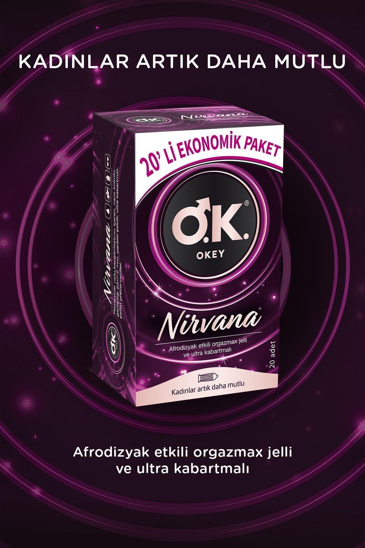 OkeyOkey Nirvana Prezervatif Ekonomik Paket 20 Adet 5'liOkey Prezervatif Nirvana 20li Fiyatı ve Özellikleri | Mutlufiyatlar