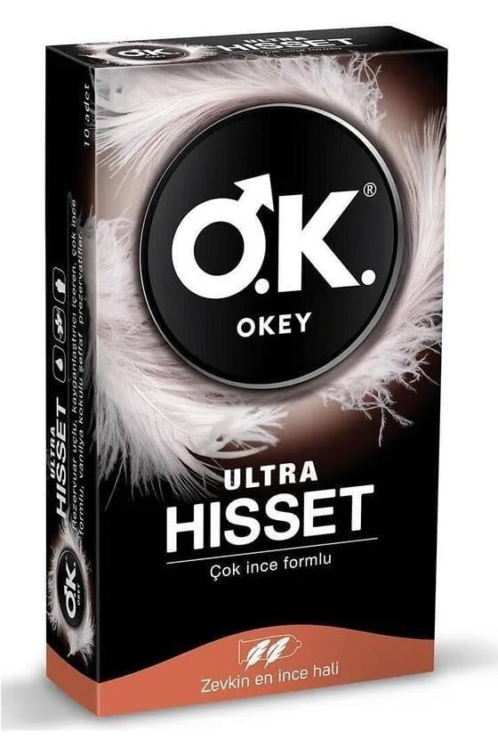 OkeyOkey Ultra Hisset 10'lu PrezervatifOkey Ultra Hisset 10 Lu | Orijinal ve Güvenilir Ürün - Hızlı Kargo