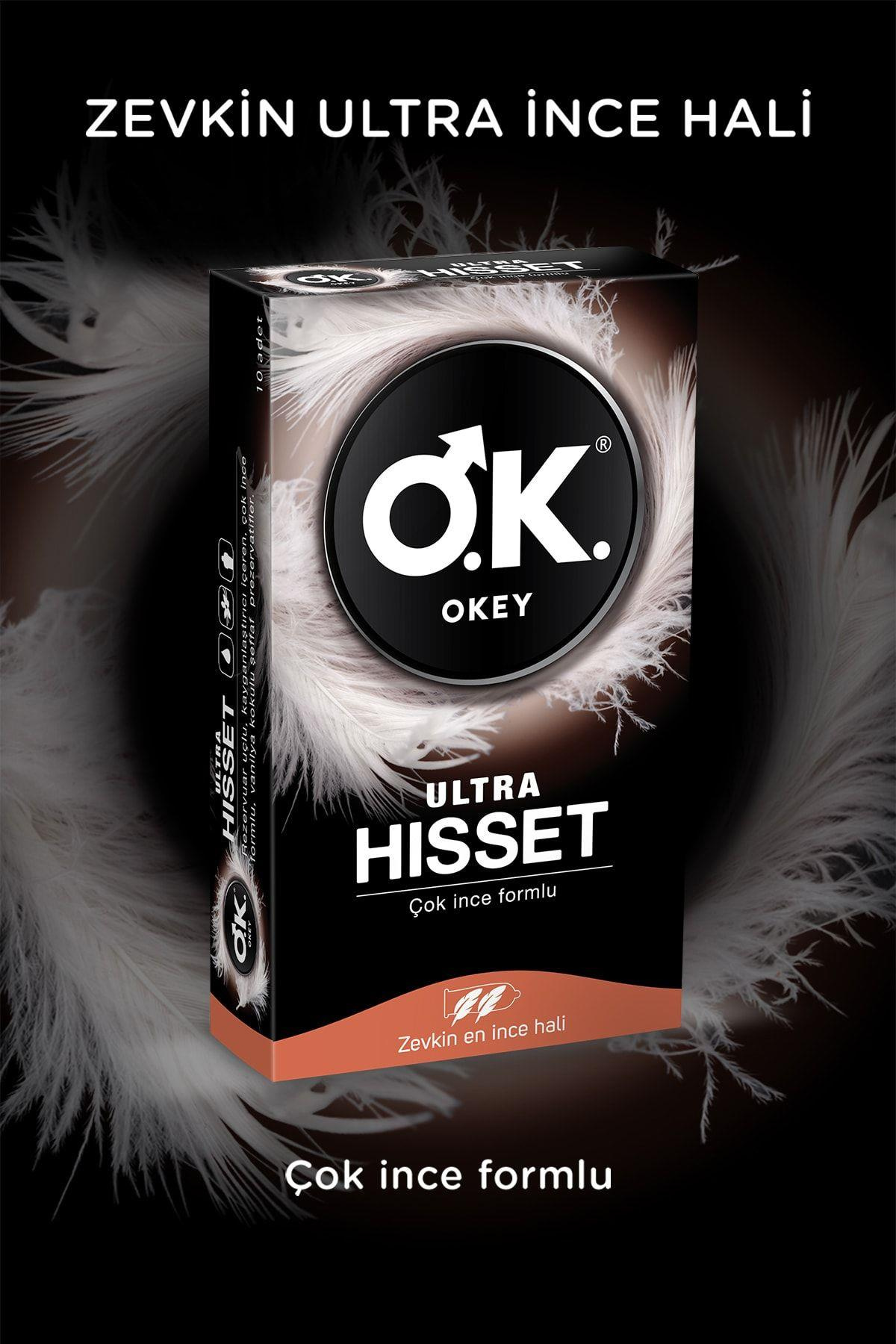 OkeyOkey Ultra Hisset Prezervatif 10 AdetOkey Ultra Hisset 10 Lu | Orijinal ve Güvenilir Ürün - Hızlı Kargo