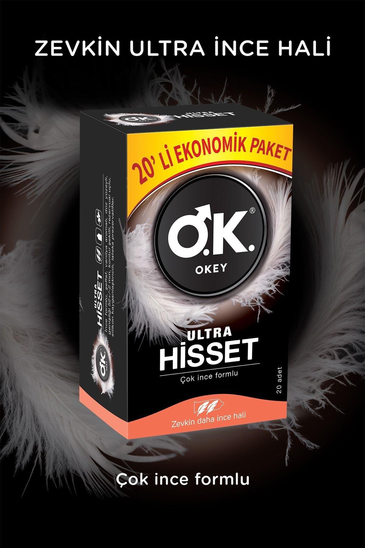 OkeyOkey Ultra Hisset Prezervatif Ekonomik Paket 20 AdetOkey Prezervatif Ultra Hisset 20li - Ekonomik Paket Fiyatı ve Özellikleri | Mutlufiyatlar