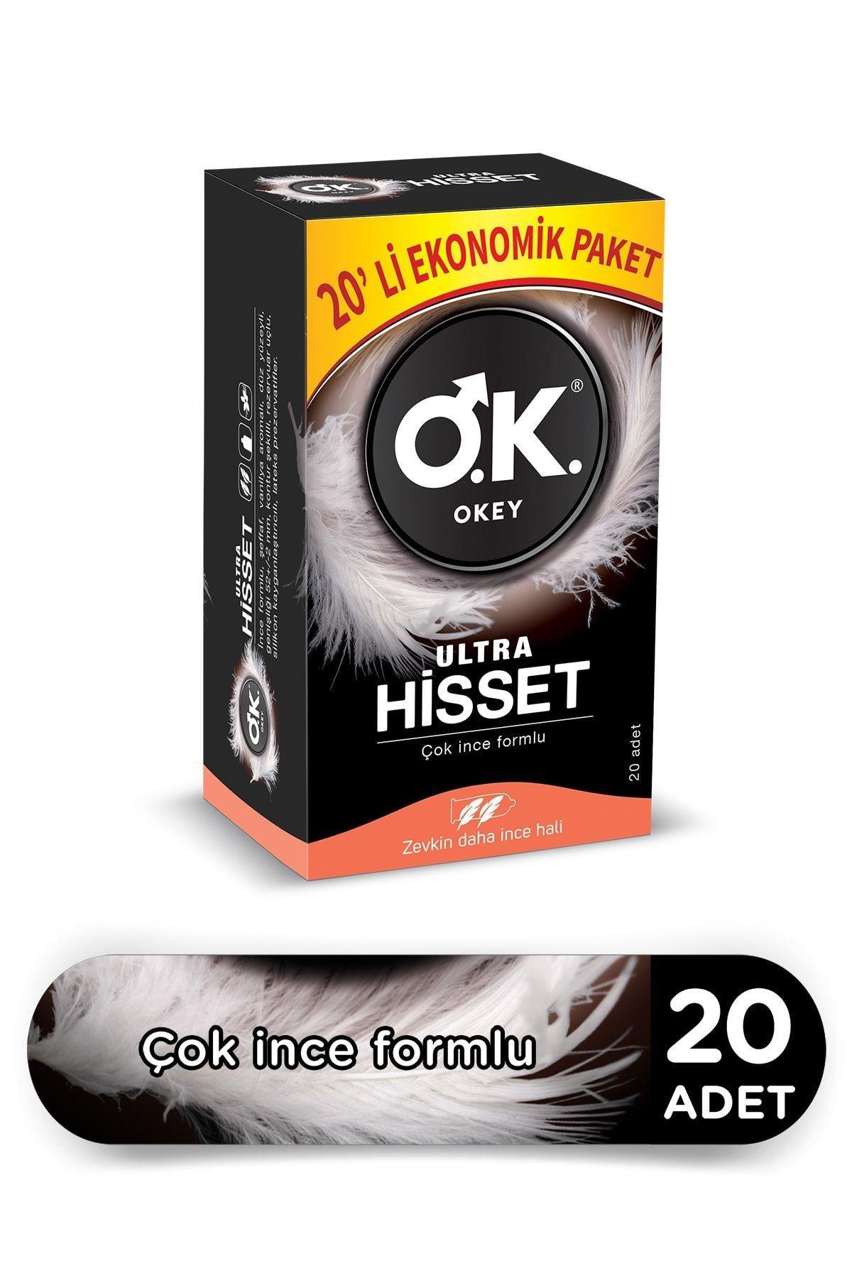 OkeyOkey Ultra Hisset Prezervatif Ekonomik Paket 20 AdetOkey Prezervatif Ultra Hisset 20li - Ekonomik Paket Fiyatı ve Özellikleri | Mutlufiyatlar