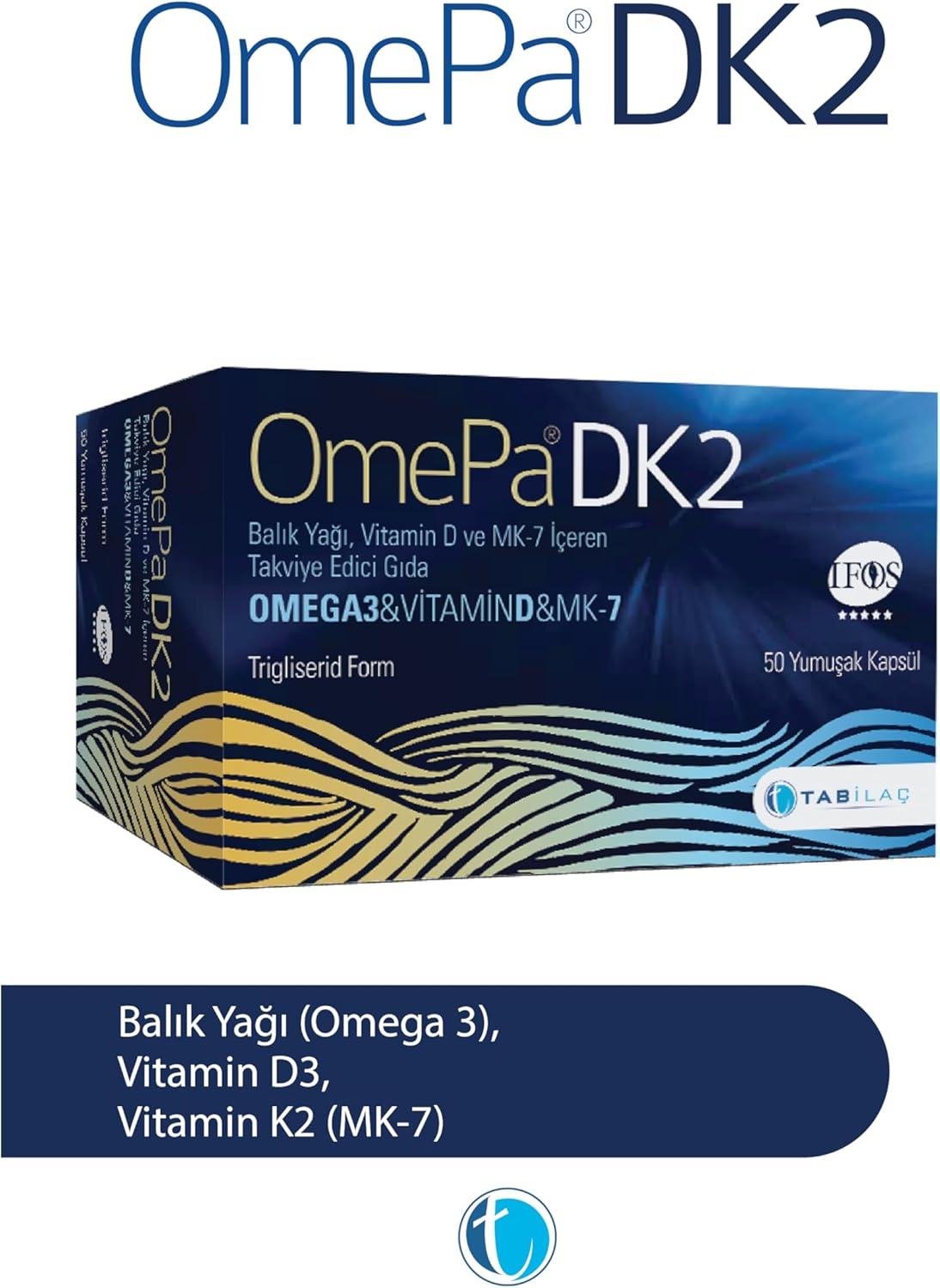 OmepaOmepa DK2 Omega 3   Vitamin D   Menaq7 50 Yumuşak Kapsül - 3 Al 2 ÖdeOmepa DK2 Omega 3   Vitamin D   Menaq7 50 Yumuşak Kapsül - 3 Al 2 Öde Fiyatı ve Özellikleri | Mutlufiyatlar