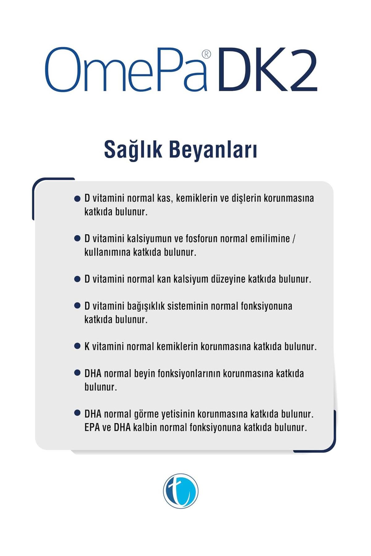 OmepaOmepa DK2 Omega 3   Vitamin D   MENAQ7 100 Yumuşak KapsülOmepa DK2 Omega 3   Vitamin D   MENAQ7 100 Yumuşak Kapsül Fiyatı ve Özellikleri | Mutlufiyatlar