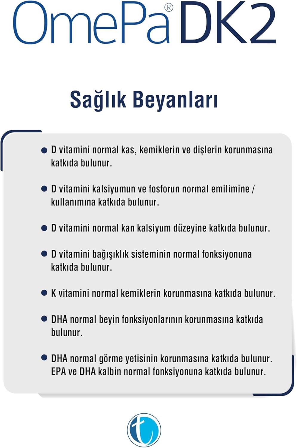 OmepaOmepa DK2 Omega 3   Vitamin D   Menaq7 50 Yumuşak Kapsül - 3 Al 2 ÖdeOmepa DK2 Omega 3   Vitamin D   Menaq7 50 Yumuşak Kapsül - 3 Al 2 Öde Fiyatı ve Özellikleri | Mutlufiyatlar