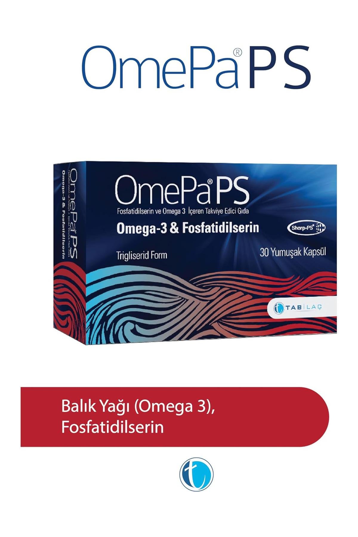 OmepaOmepa PS 30 Yumuşak Kapsül Fosfatidilserin Omega 3 Balık YağıOmepa PS Fosfatidilserin + Omega 3 | Hafıza ve Konsantrasyon İçin