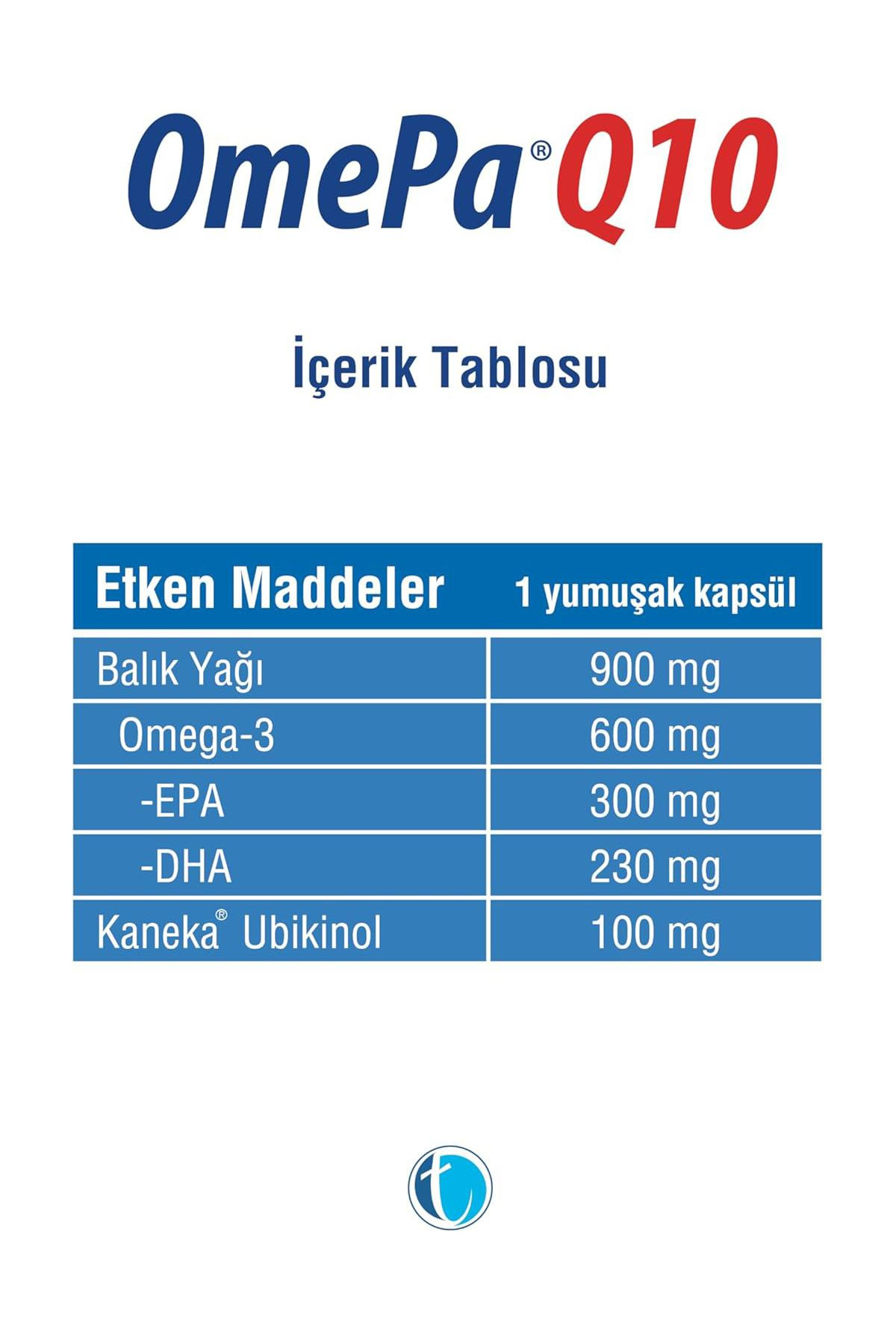 OmepaOmepa Q10 Omega 3 Ubikinol 60 KapsülOmepa-Q10 60 Kapsül Fiyatı ve Özellikleri | Mutlufiyatlar