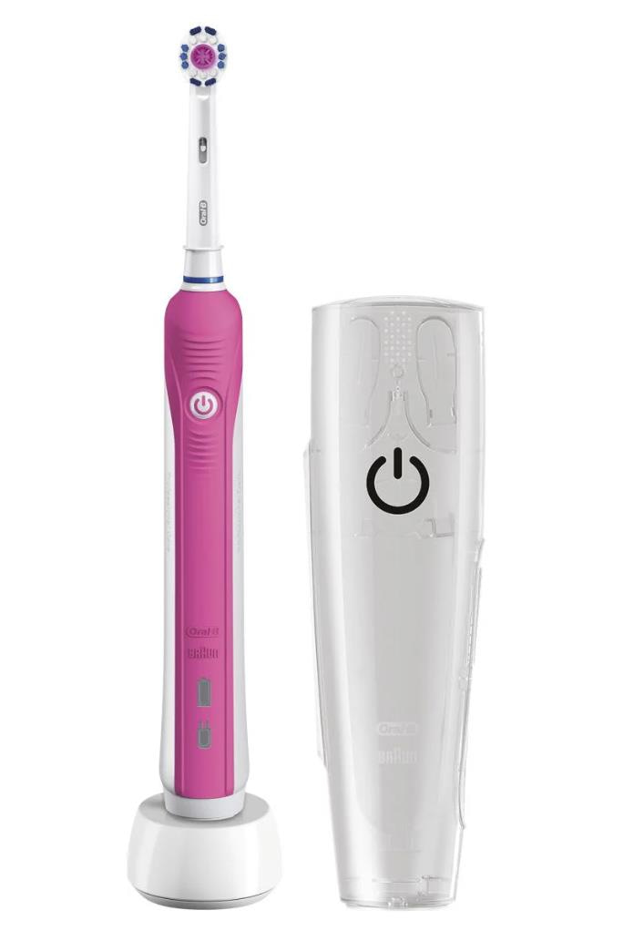 Oral-BOral-B Pro 750 Pembe 3D Beyaz + Seyahat ÇantasıOral-B Pro 750 Pembe 3D Beyaz + Seyahat Çantası Fiyatı ve Özellikleri | Mutlufiyatlar
