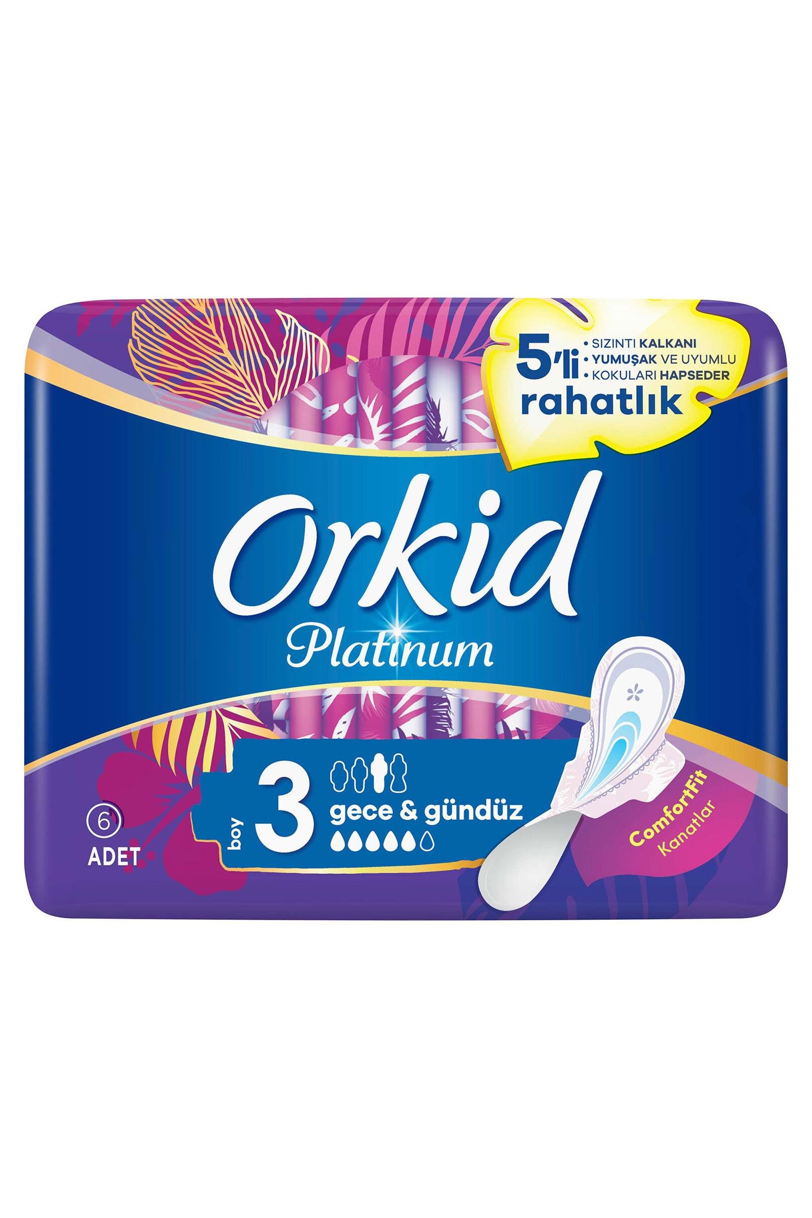 OrkidOrkid Platinum Gece Gündüz Hijyenik Ped 6 Adet 3 BoyOrkid Platinum Gece Gündüz Hijyenik Ped Boy 3 6lı Fiyatı ve Özellikleri | Mutlufiyatlar