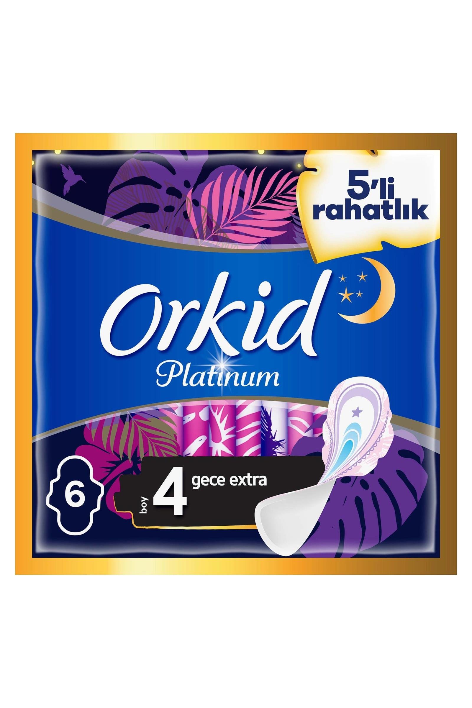 OrkidOrkid Platinum Hijyenik Ped Gece 4 Boy 6 AdetOrkid Platinum Hijyenik Ped Gece 6lı Fiyatı ve Özellikleri | Mutlufiyatlar