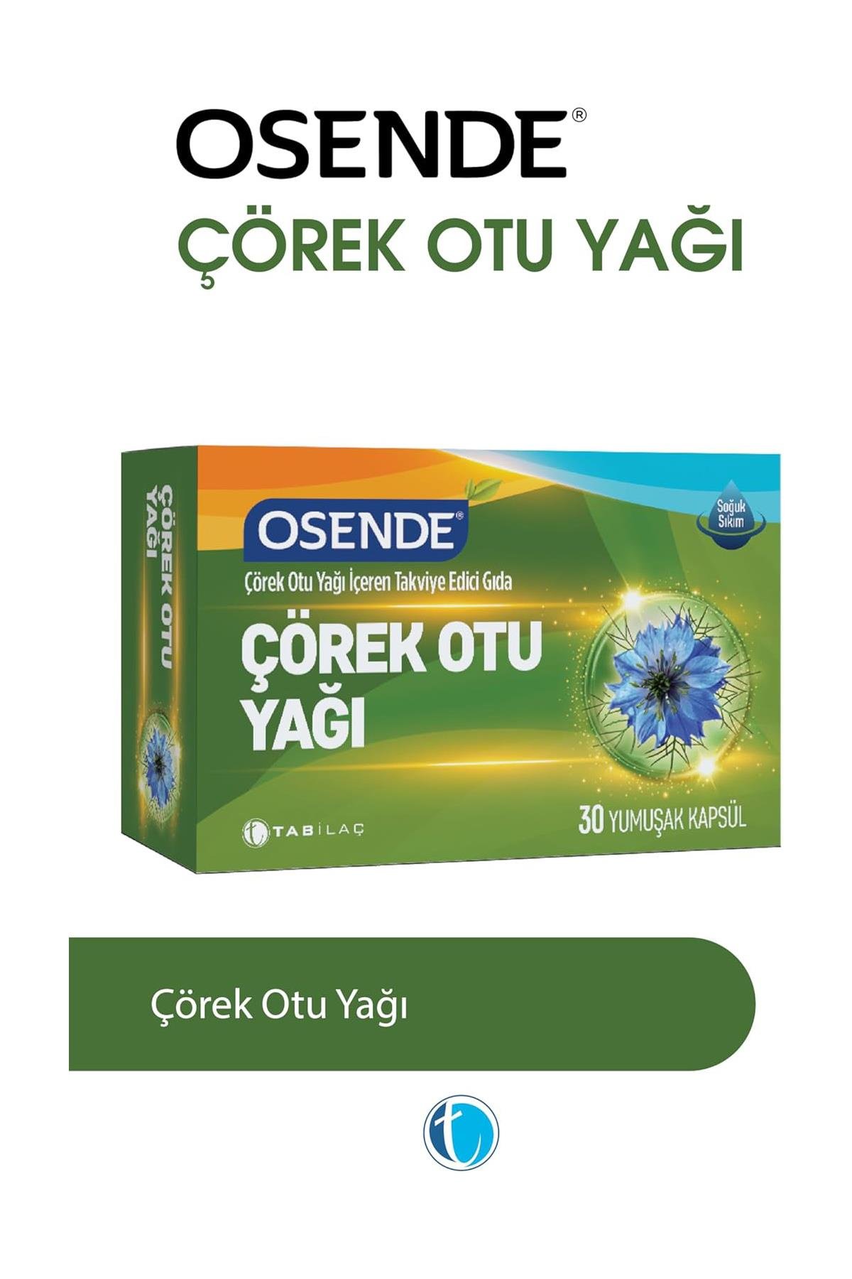 OsendeOsende Çörekotu Yağı 30 KapsülOsende Çörekotu Yağı 900 mg 30 Kapsül Fiyatı ve Özellikleri | Mutlufiyatlar