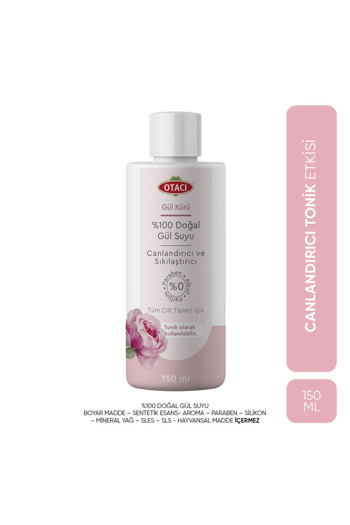 OtacıGül Kürü % 100 Doğal Gül Suyu Canlandırıcı, Sıkılaştırıcı 150 ml