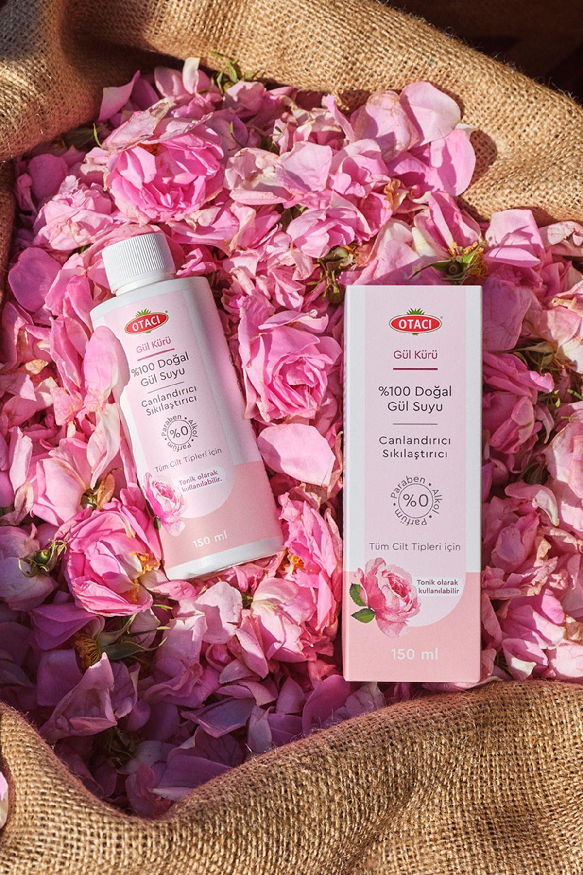 OtacıGül Kürü % 100 Doğal Gül Suyu Canlandırıcı, Sıkılaştırıcı 150 ml
