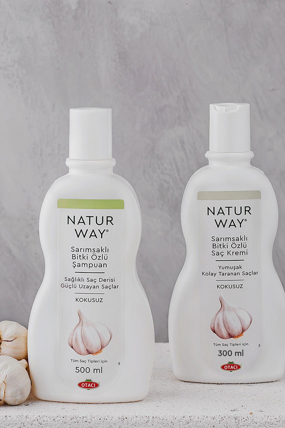 OtacıNaturway Sarımsaklı Bitki Özlü Kokusuz Şampuan 500 ml