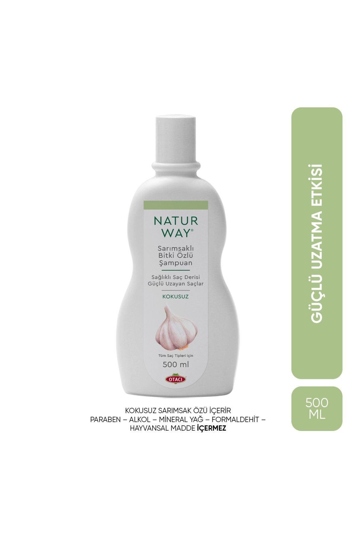 OtacıNaturway Sarımsaklı Bitki Özlü Kokusuz Şampuan 500 ml