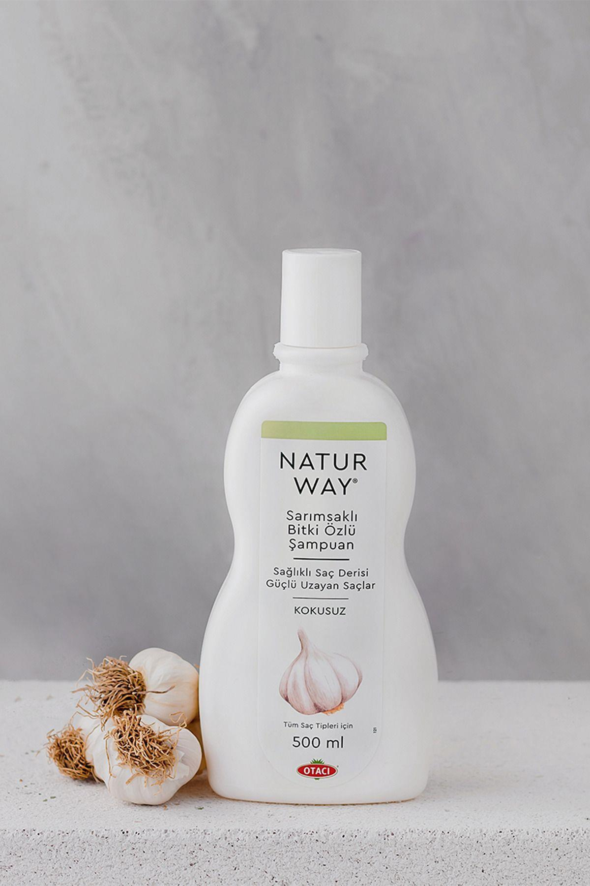 OtacıNaturway Sarımsaklı Bitki Özlü Kokusuz Şampuan 500 ml