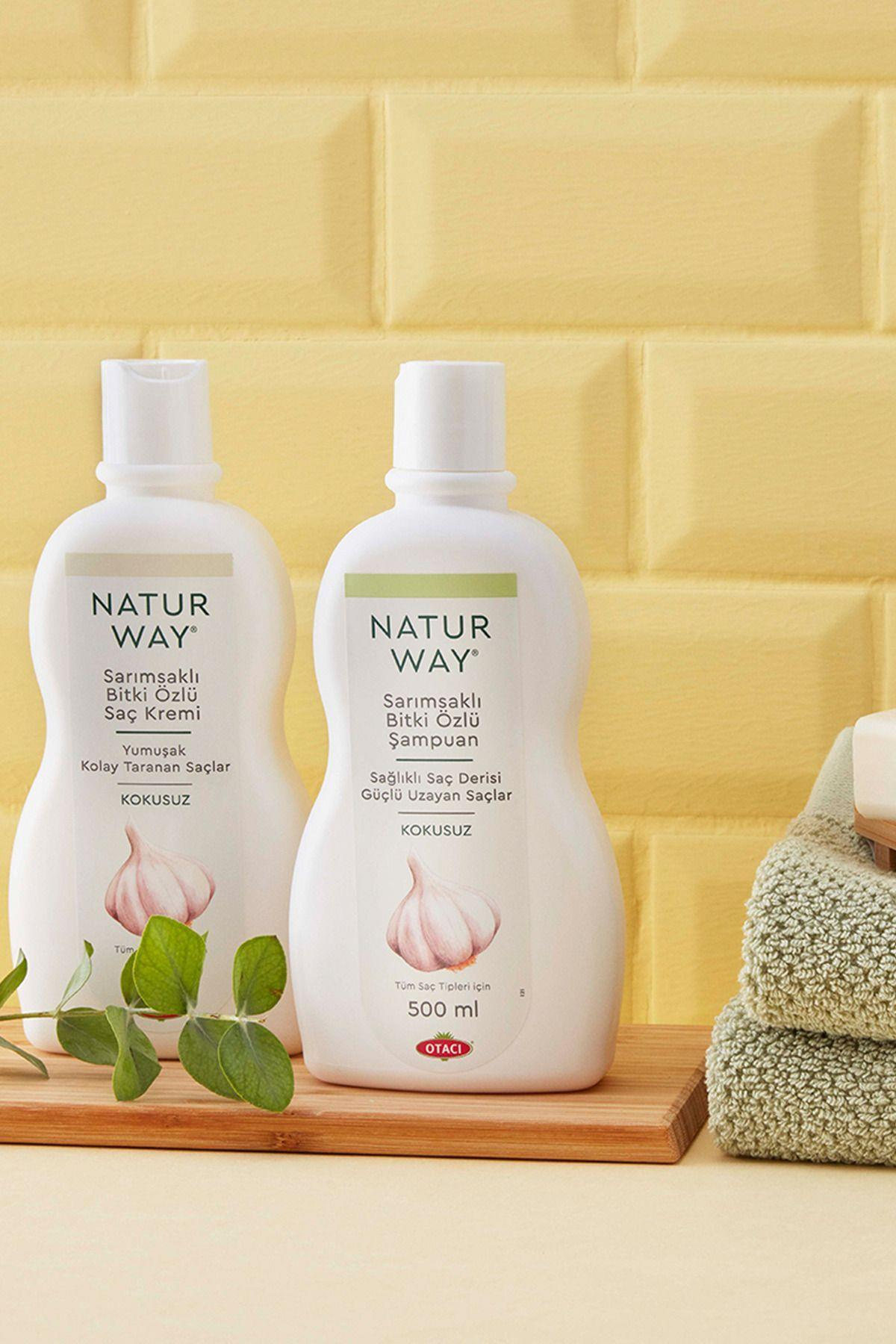OtacıNaturway Sarımsaklı Bitki Özlü Kokusuz Şampuan 500 ml