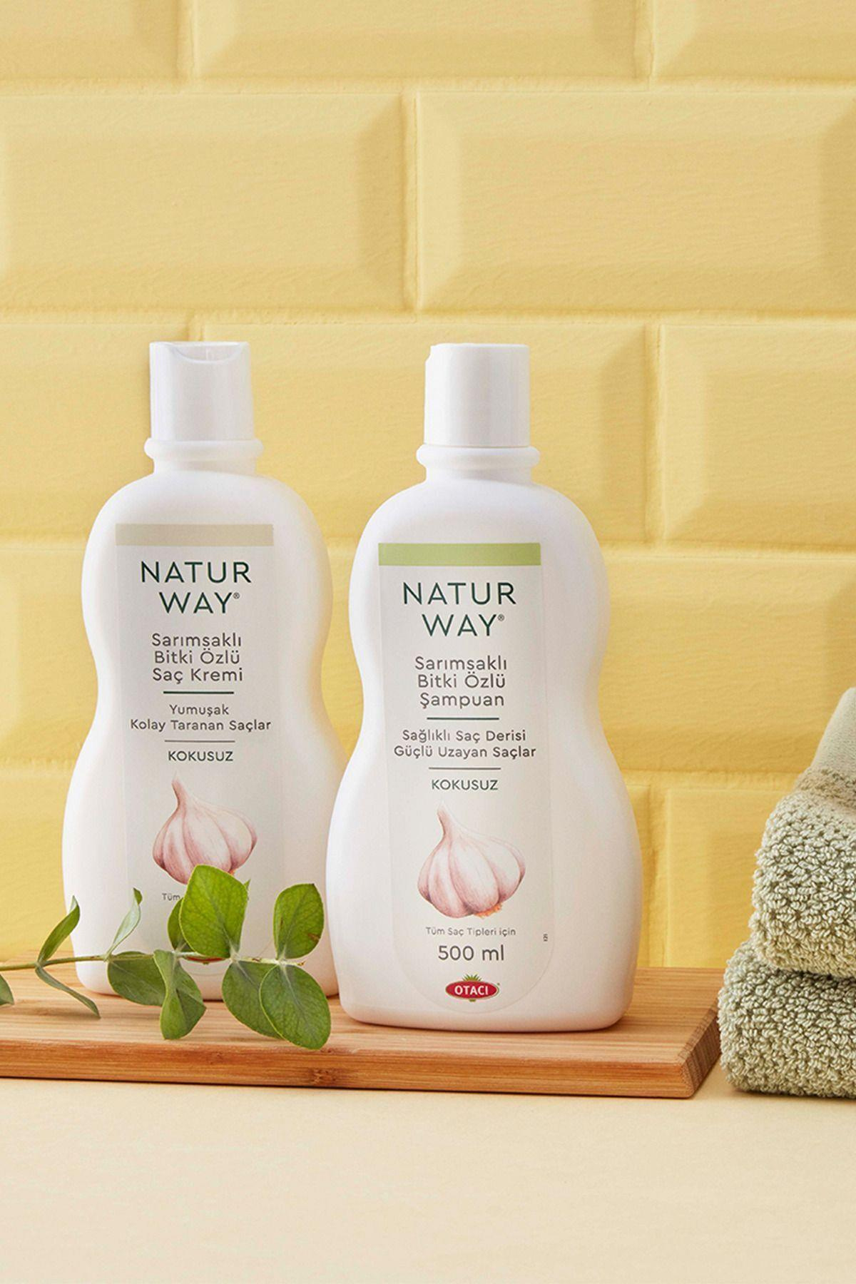 OtacıNaturway Sarımsaklı Bitki Özlü Saç Kremi 300 Mll Koçak Kozmetikk