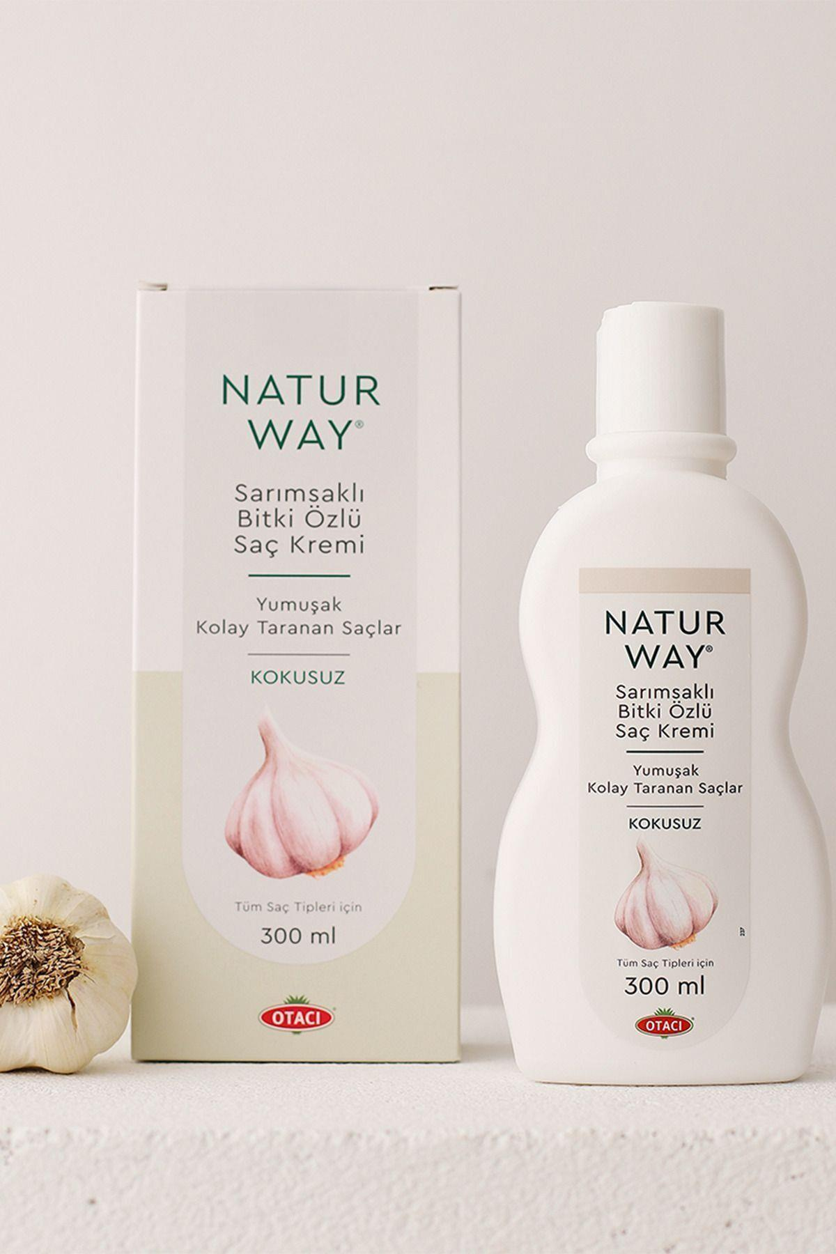 OtacıNaturway Sarımsaklı Bitki Özlü Saç Kremi 300 Mll Koçak Kozmetikk