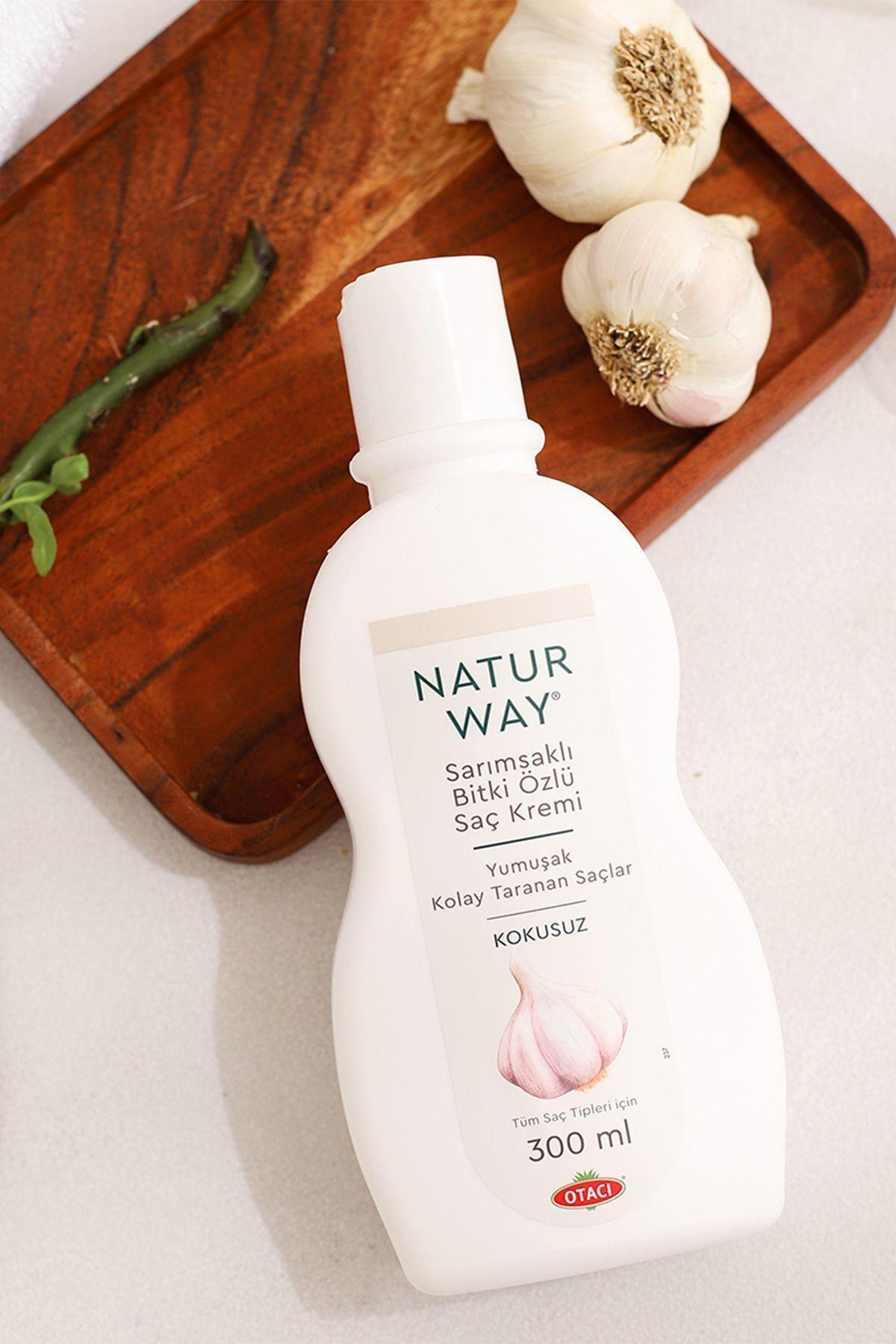 OtacıNaturway Sarımsaklı Bitki Özlü Saç Kremi 300 Mll Koçak Kozmetikk