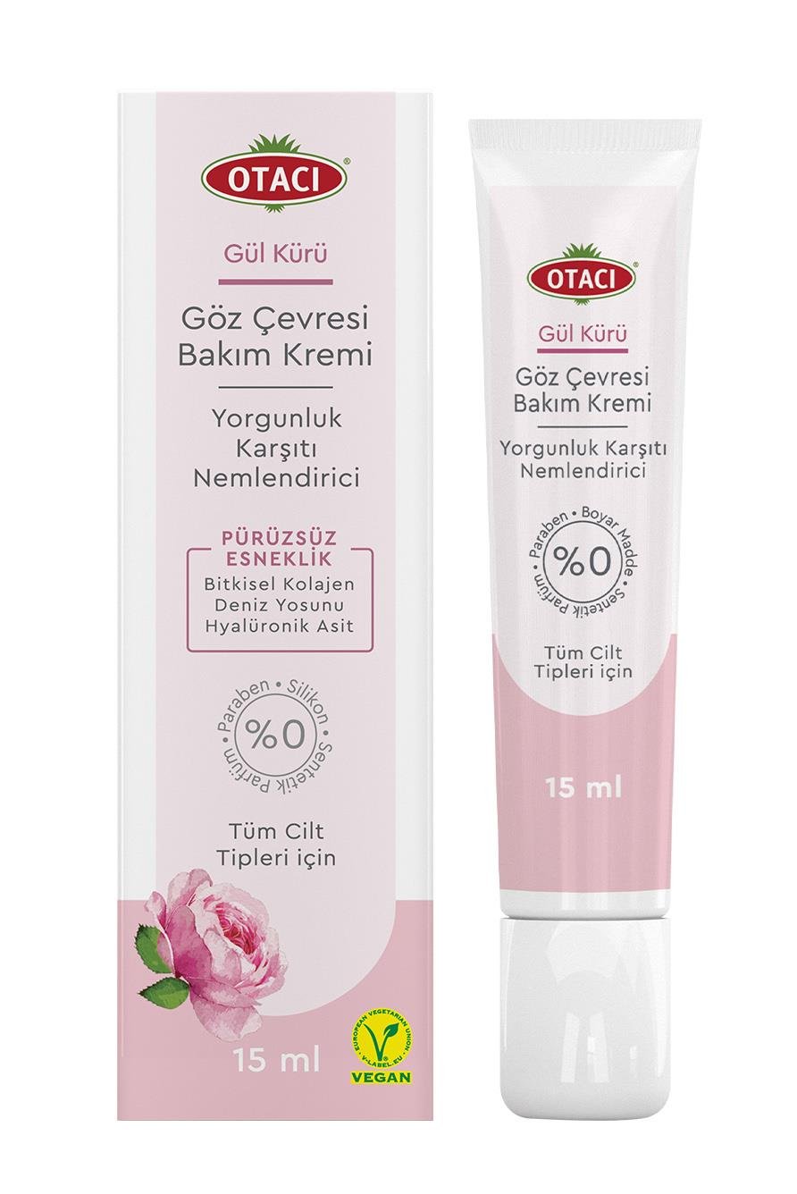 OtacıOtacı Gül Kürü Yorgunluk Karşıtı Nemlendirici Göz Çevresi Bakım KremiOtacı Gül Kürü Göz Kremi 15ml | Doğal Nemlendirici Bakım