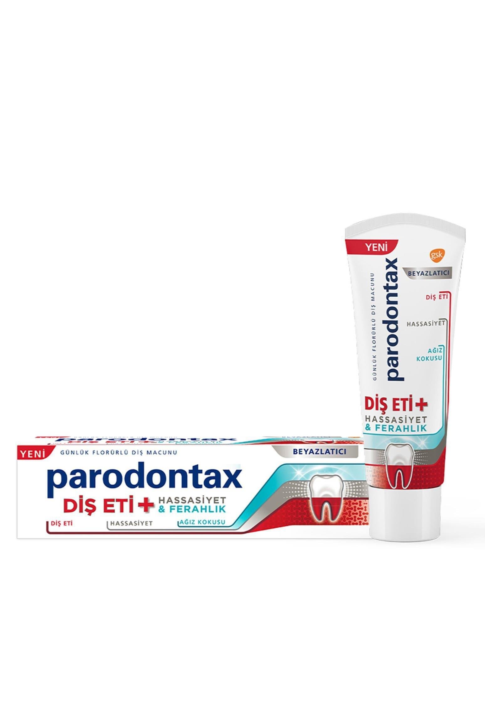 ParodontaxParodontax Diş Eti Hassasiyet Ferahlık Beyazlatıcı Diş Macunu 75 ml 10'luParodontax Diş Eti Hassasiyet Ferahlık Beyazlatıcı Diş Macunu 75 ml Fiyatı ve Özellikleri | Mutlufiyatlar