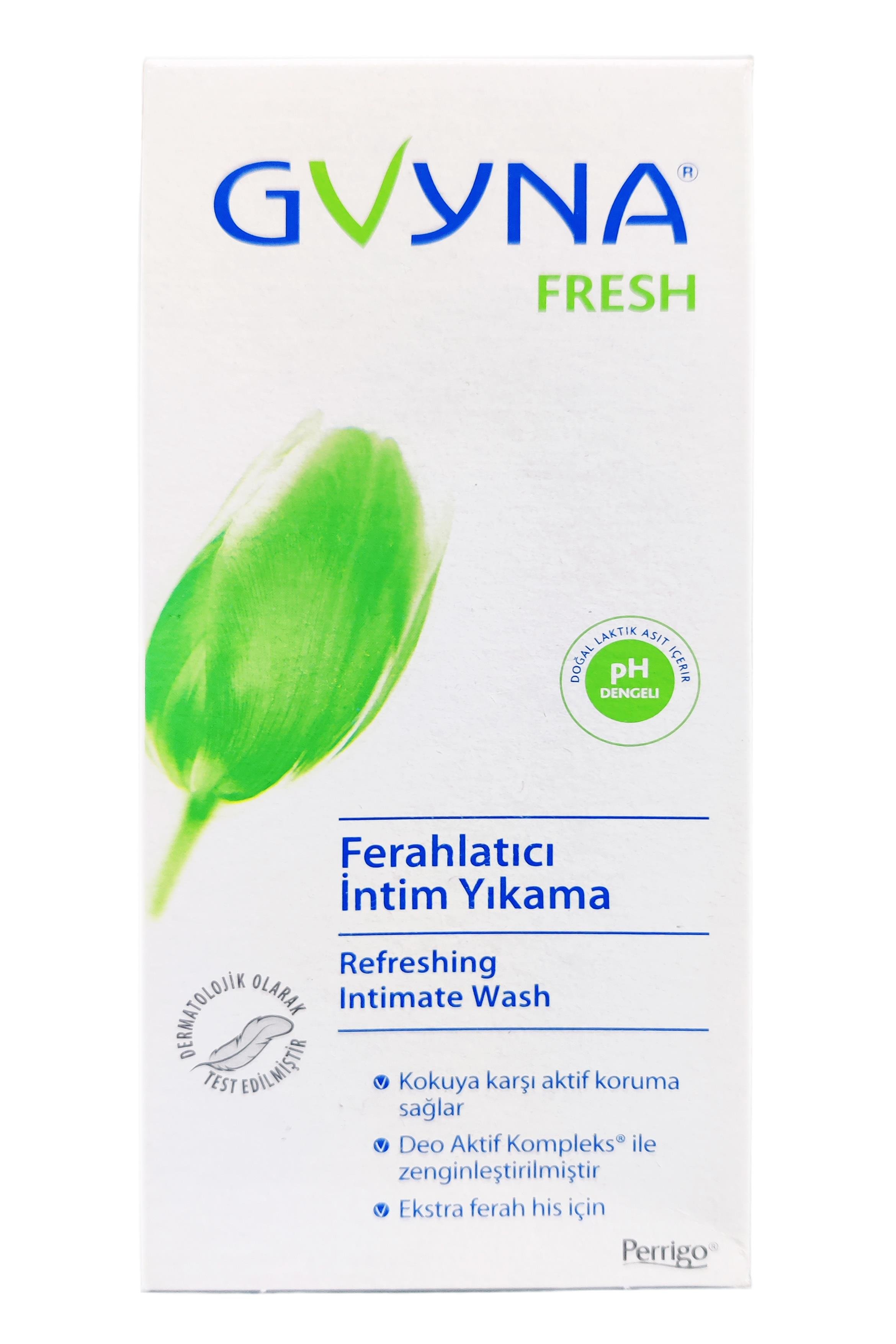 PerrigoGvyna İntim Yıkama Fresh 200 ml 4'lüGvyna Pharma İntim Yıkama Fresh 200 ml Fiyatı ve Özellikleri | Mutlufiyatlar