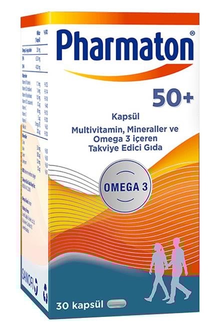 PharmatonPharmaton 50 Plus 30 KapsülPharmaton 50 Plus 30 Kapsül Fiyatı ve Özellikleri | Mutlufiyatlar