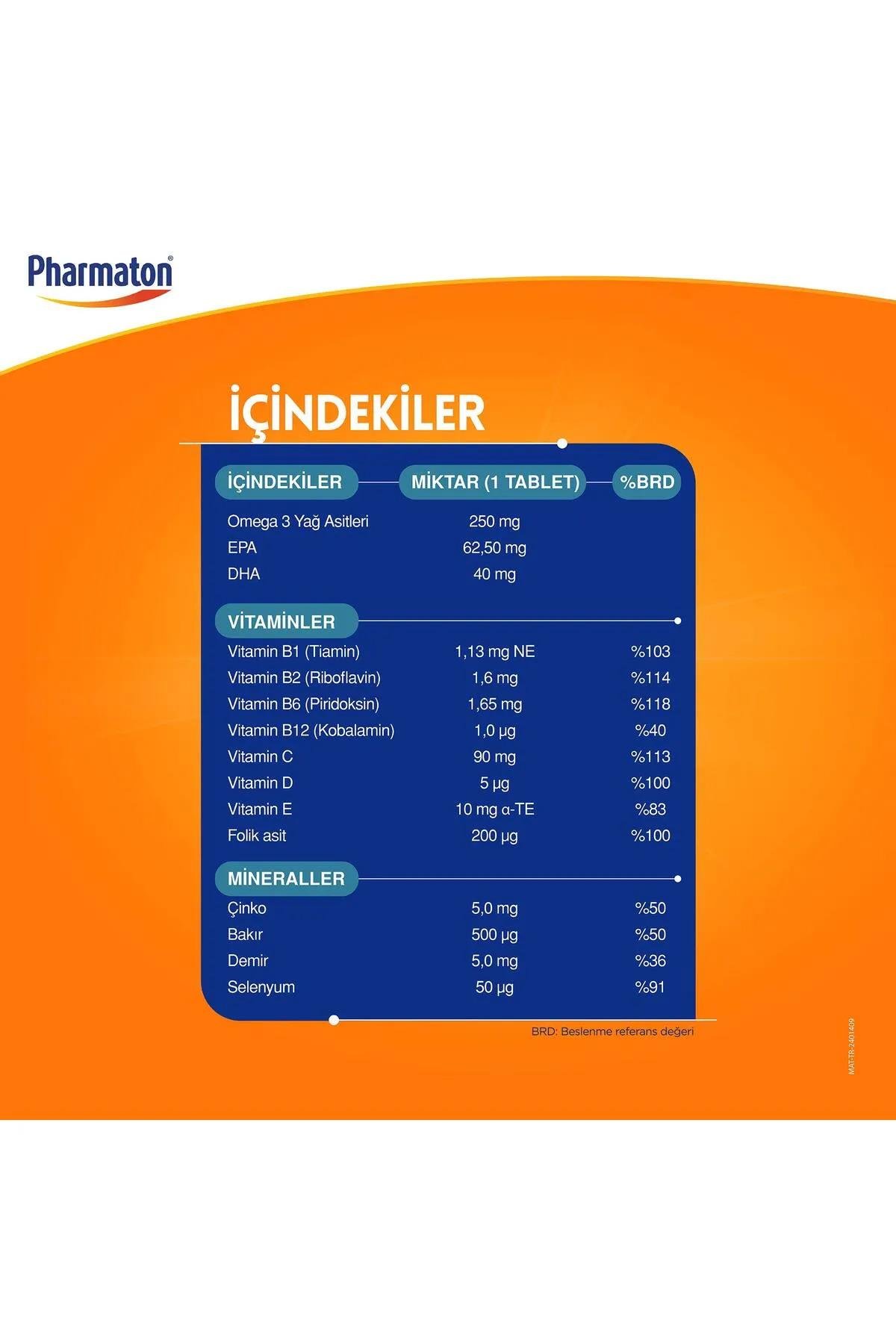 PharmatonPharmaton 50 Plus 30 KapsülPharmaton 50 Plus 30 Kapsül Fiyatı ve Özellikleri | Mutlufiyatlar