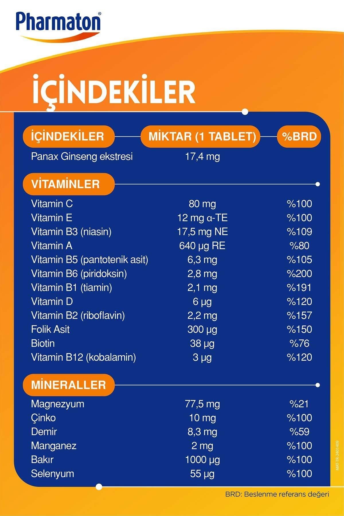 PharmatonPharmaton Vitality 100 TabletPharmaton Vitality 100 Tablet Fiyatı ve Özellikleri | Mutlufiyatlar