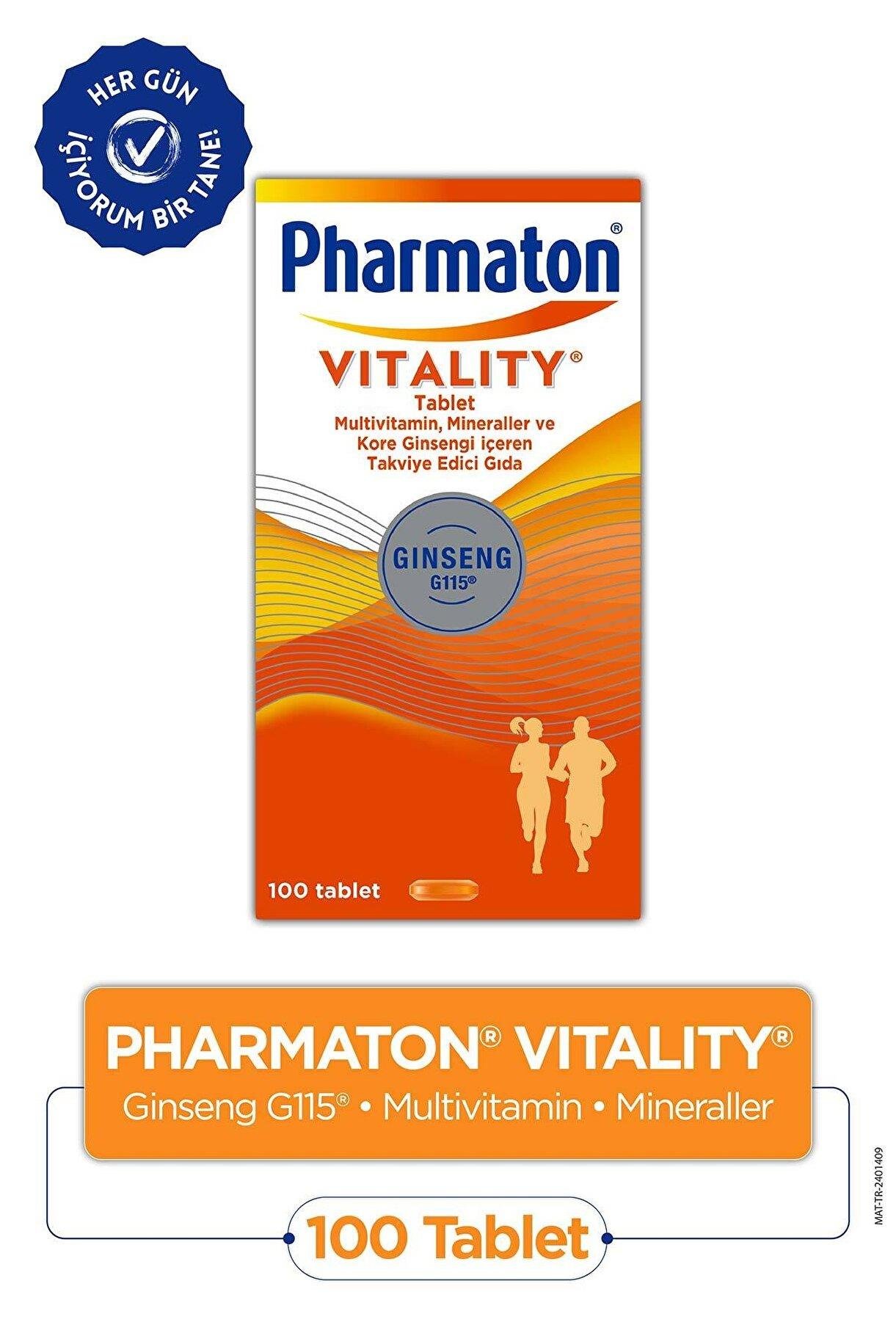 PharmatonPharmaton Vitality 100 TabletPharmaton Vitality 100 Tablet Fiyatı ve Özellikleri | Mutlufiyatlar