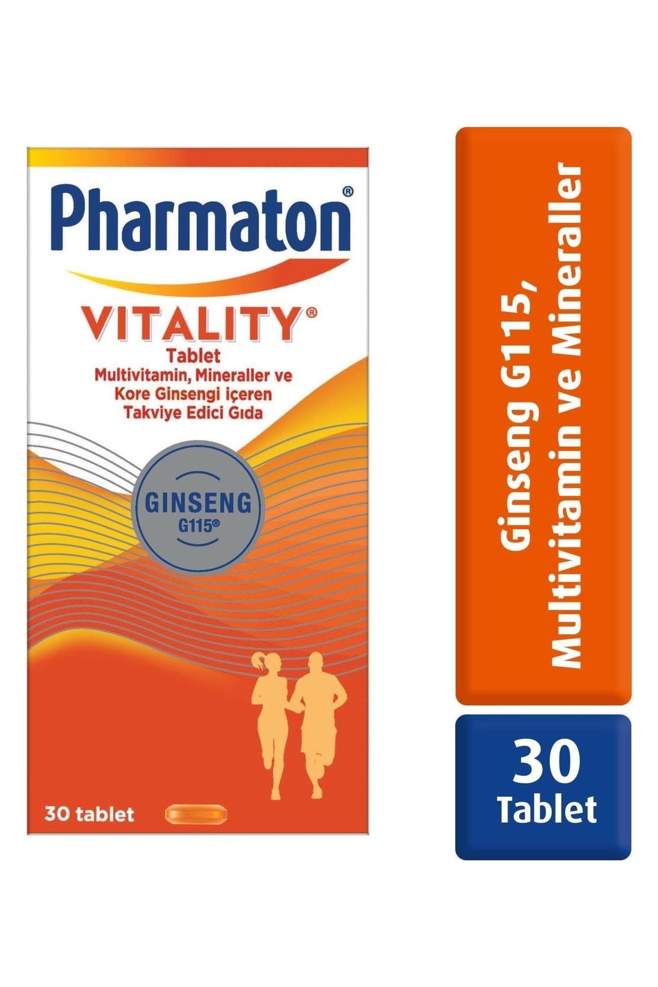 PharmatonPharmaton Vitality 30 Tablet Ginseng G115, Multivitamin ve MinerallerPharmaton Vitality 30 Tablet Fiyatı ve Özellikleri | Mutlufiyatlar