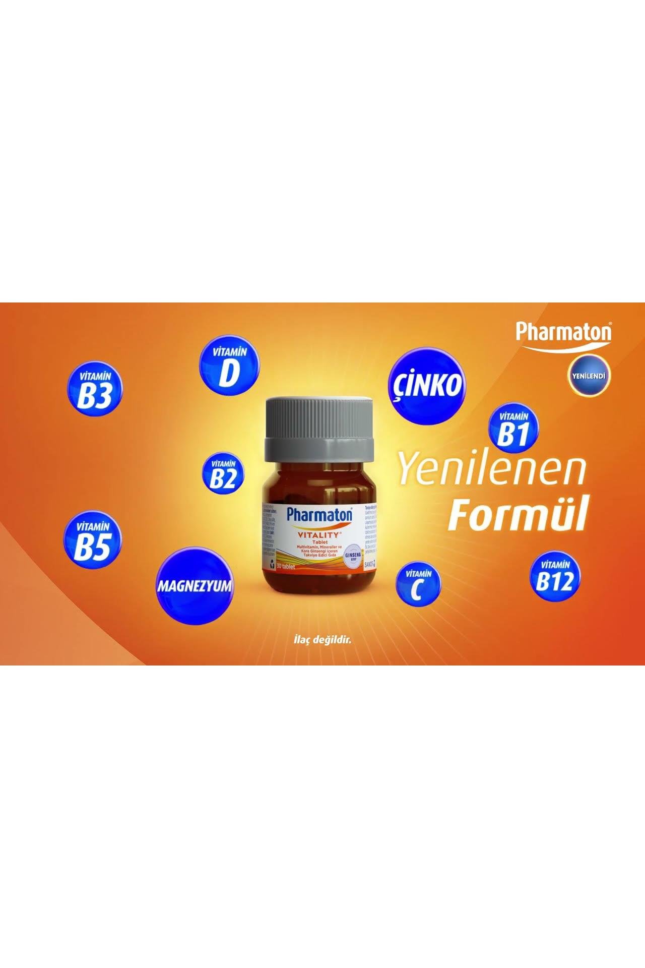 PharmatonPharmaton Vitality 30 Tablet Pharmaton Vitality 30 Tablet Fiyatı ve Özellikleri | Mutlufiyatlar