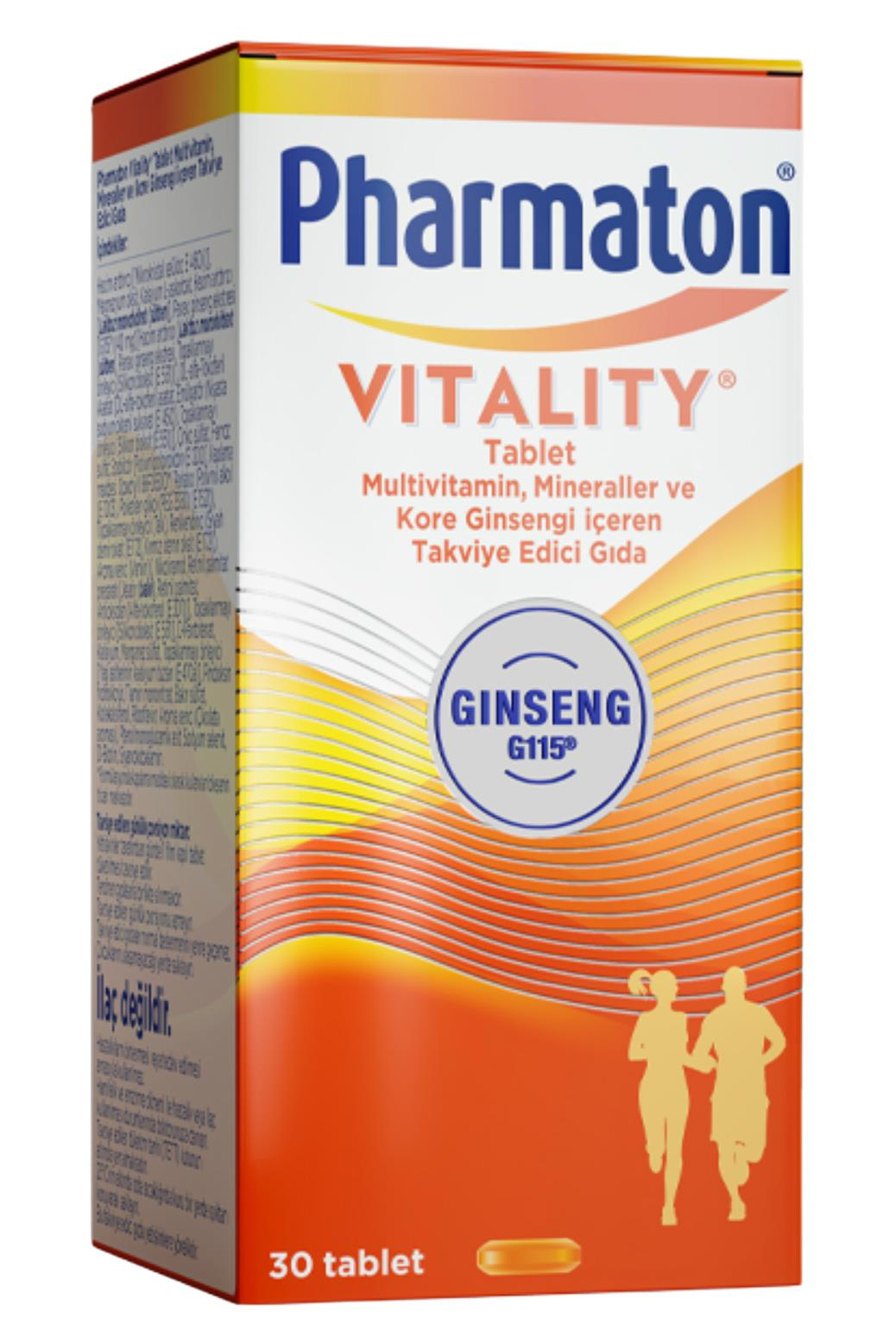 PharmatonPharmaton Vitality 30 Tablet Ginseng G115, Multivitamin ve MinerallerPharmaton Vitality 30 Tablet Fiyatı ve Özellikleri | Mutlufiyatlar